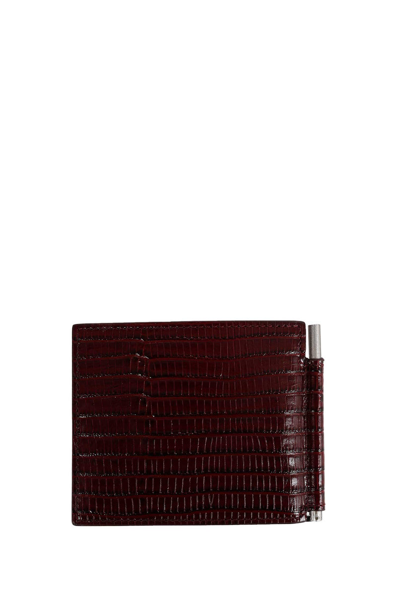 TOM FORD Printed Tejus Money Clip Wallet man