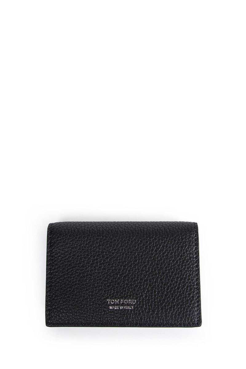 Small Grain Leather Folding Cardholder