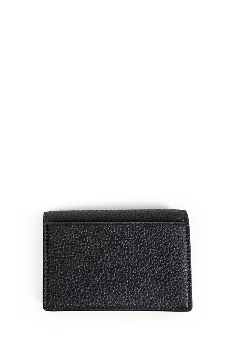 Small Grain Leather Folding Cardholder