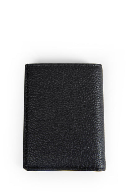 Grained Leather Folding Card Holder