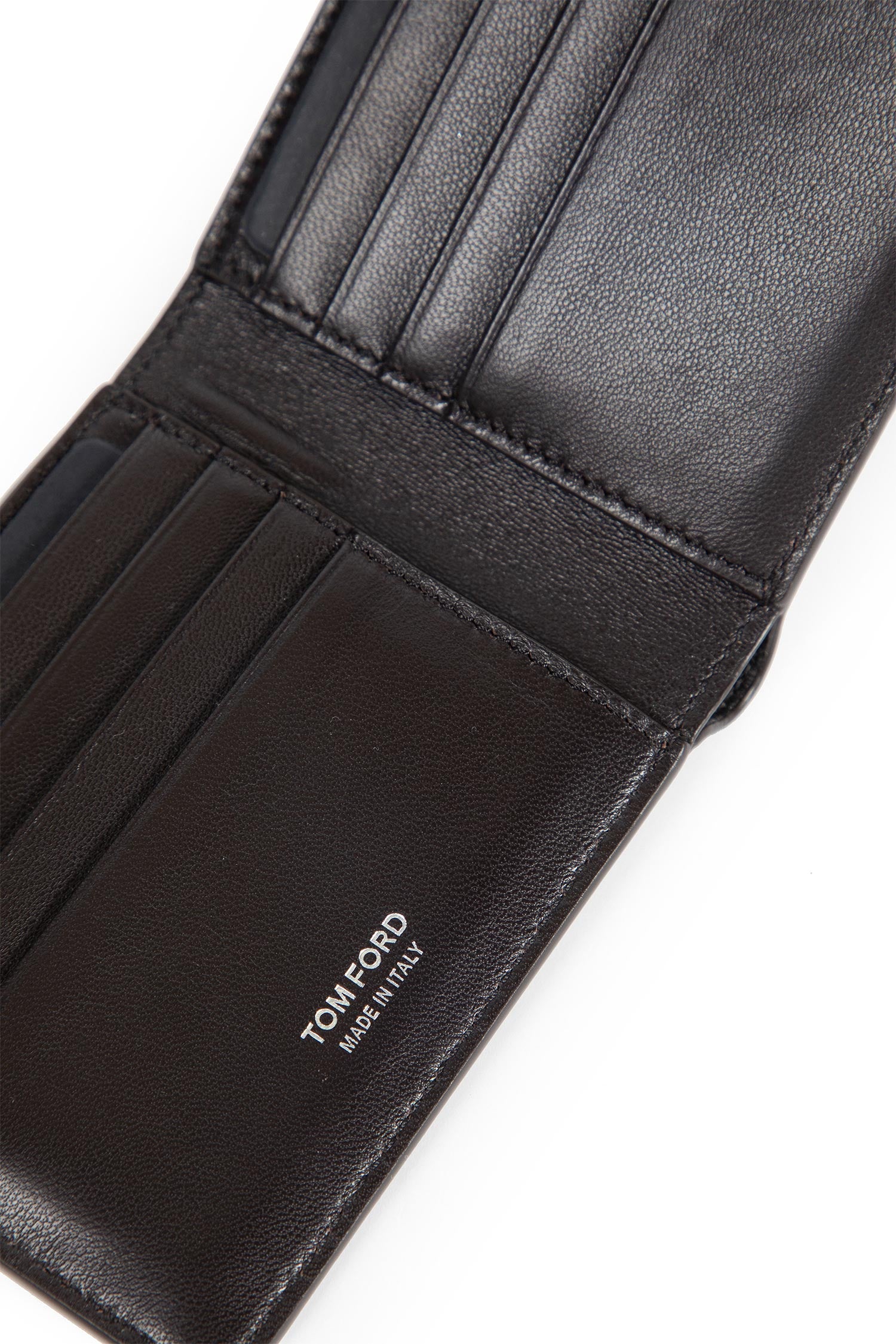 Shiny Stamped Crocodile Leather Bifold Wallet