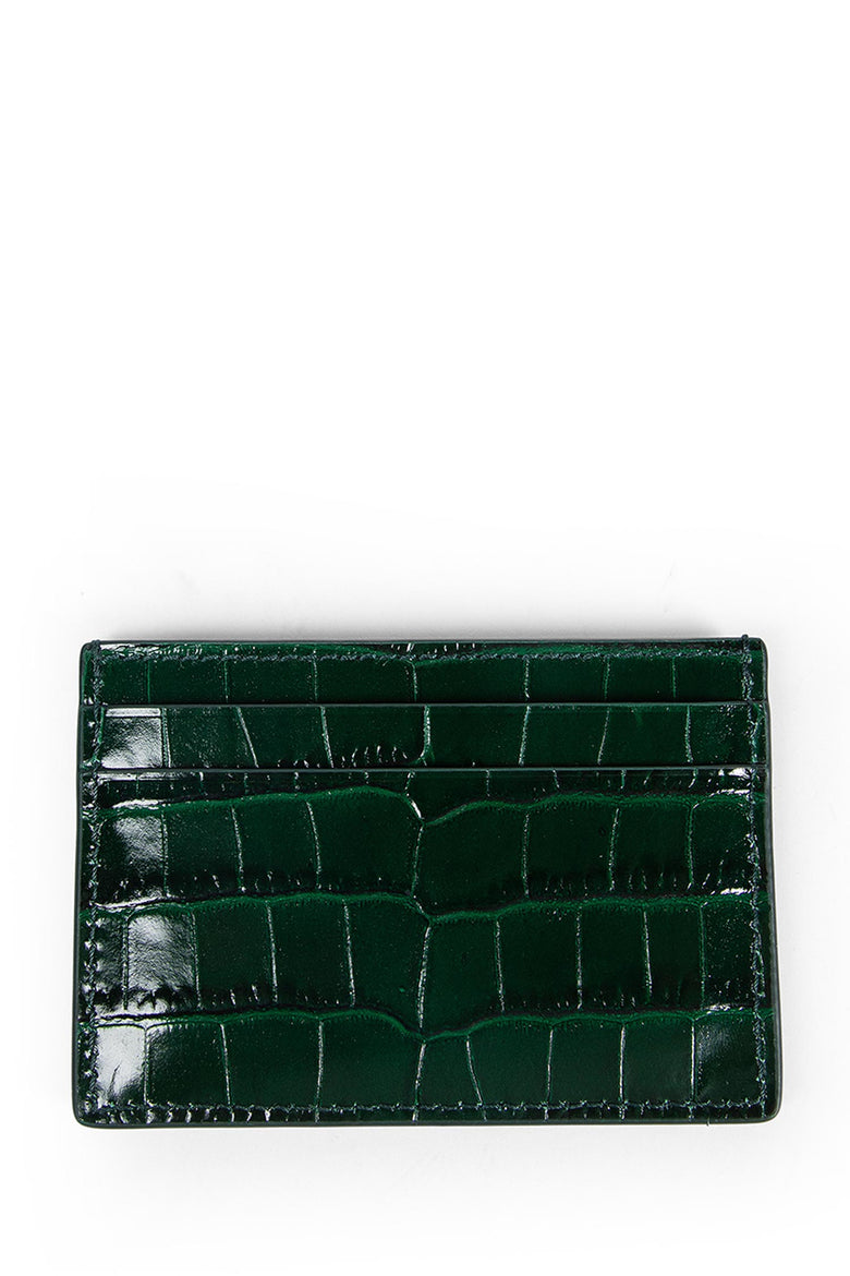 Shiny Stamped Croc Print Card Holder