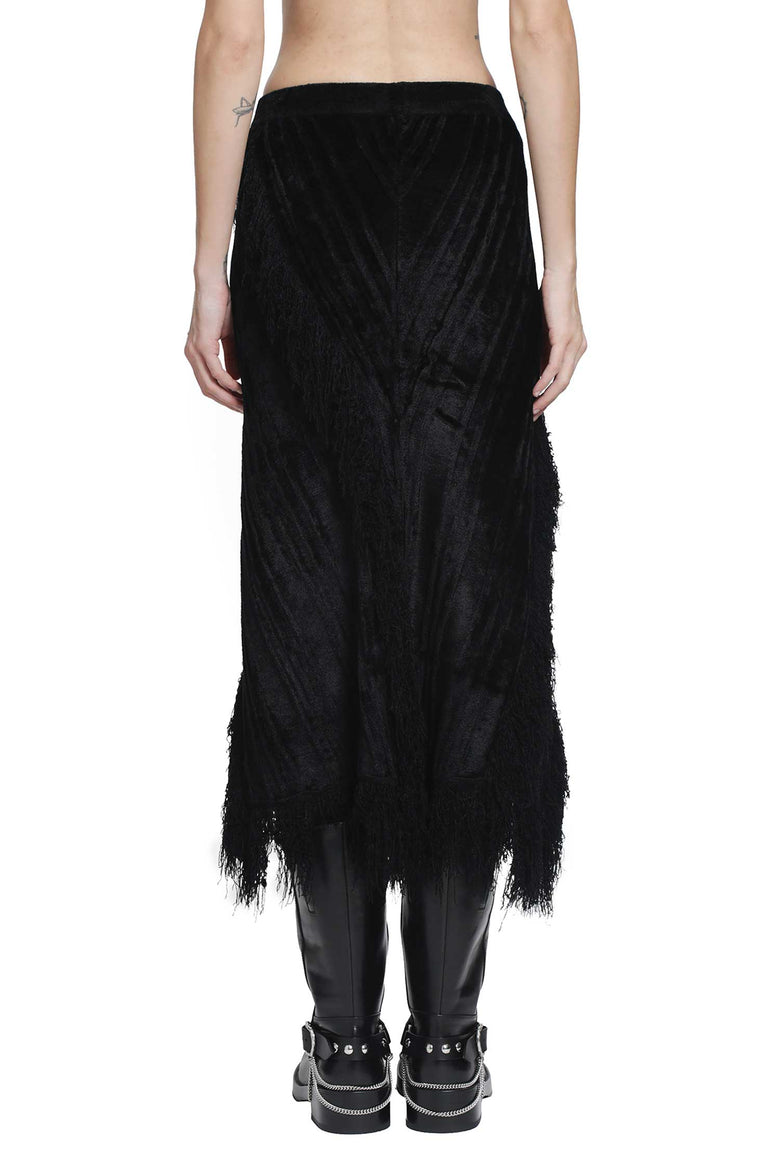 YA YI Giselle Fringe Skirt woman