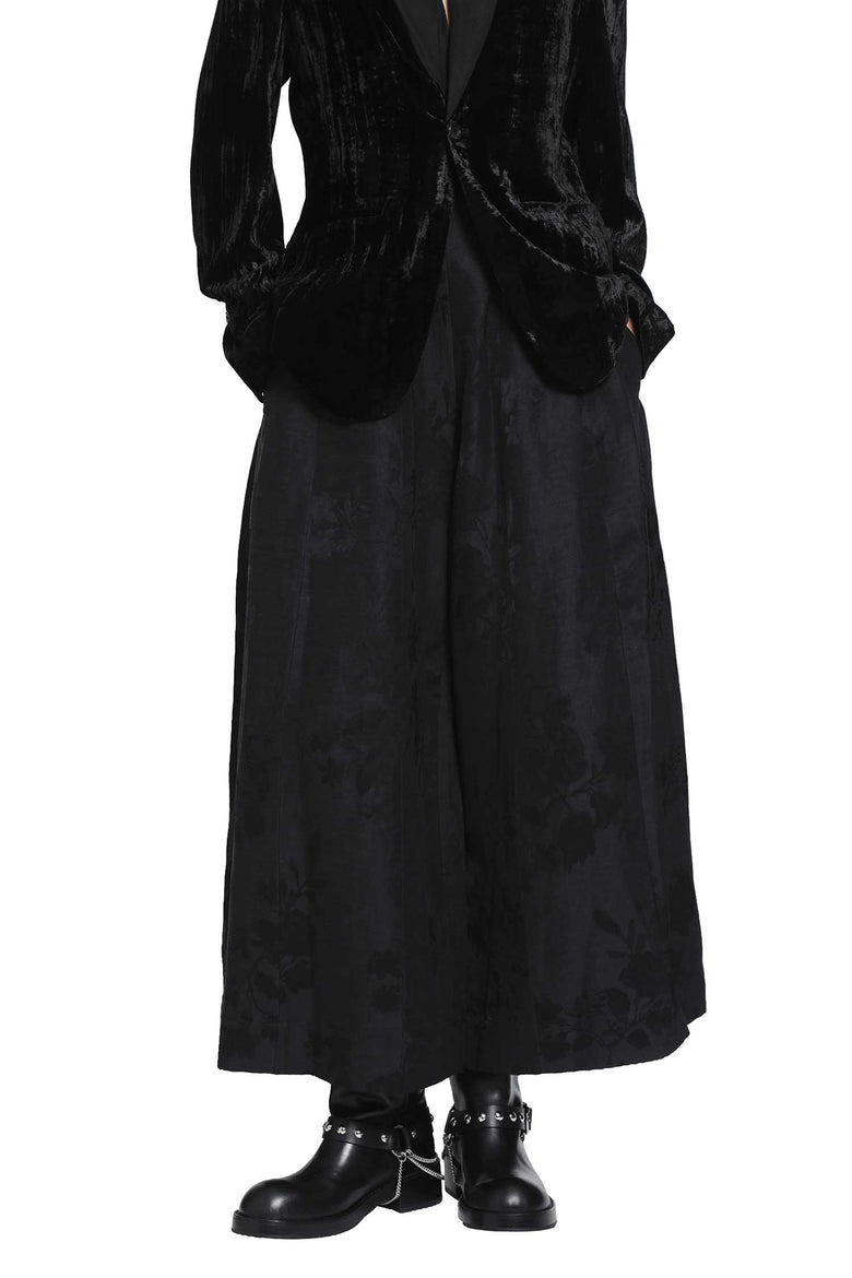 YA YI Floral Jacquard Corset Pants woman