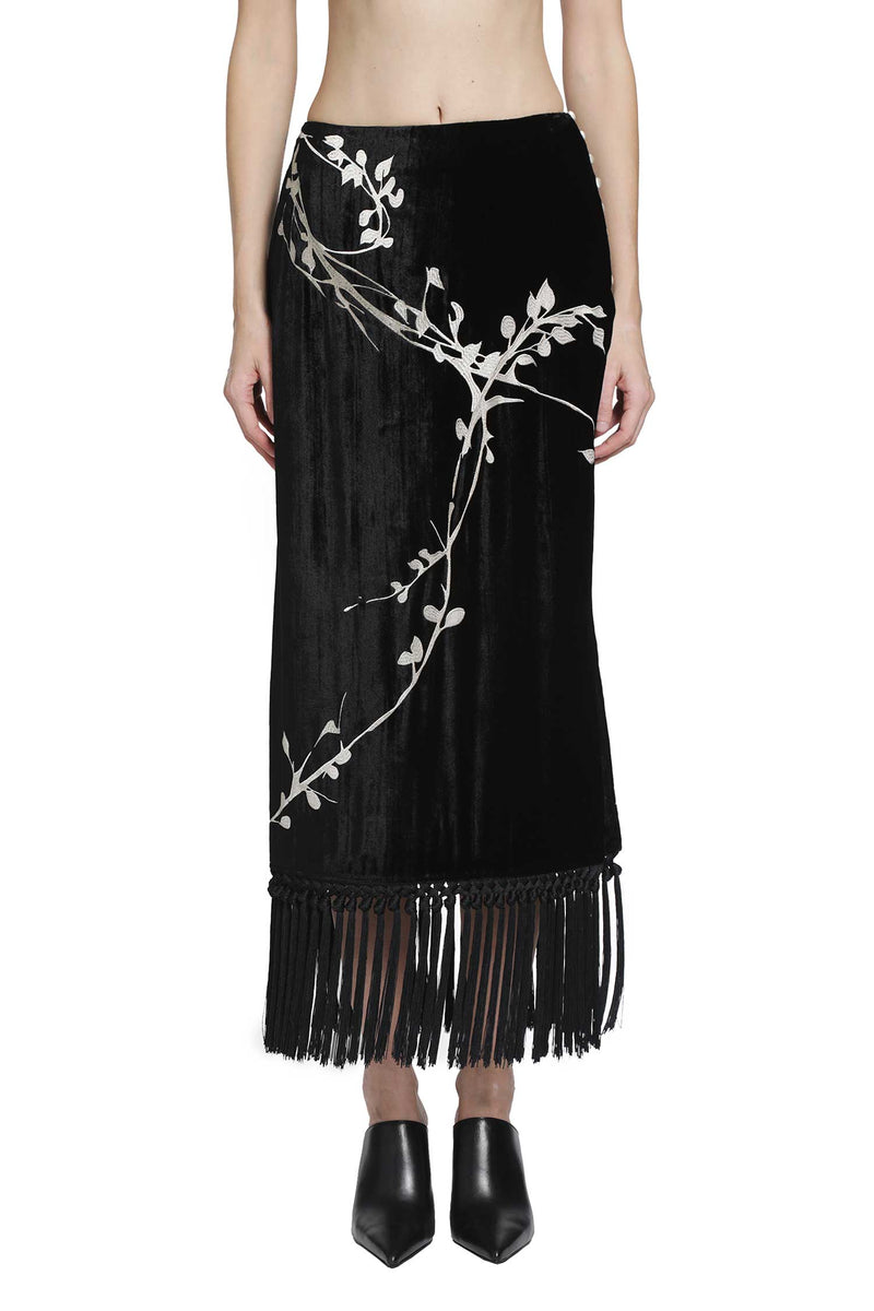 YA YI Bodhi Embroidery Skirt woman