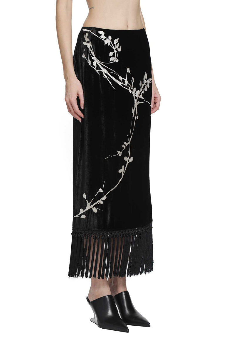 YA YI Bodhi Embroidery Skirt woman