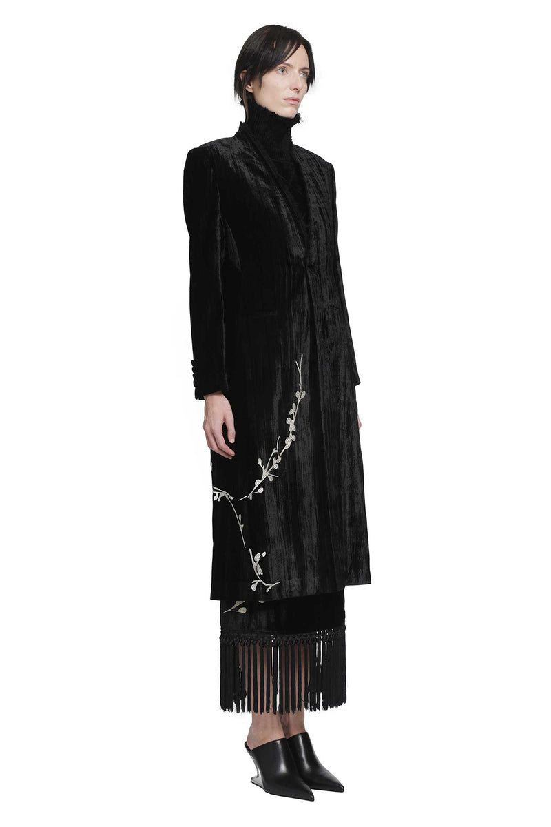 YA YI Bodhi Embroidery Coat woman