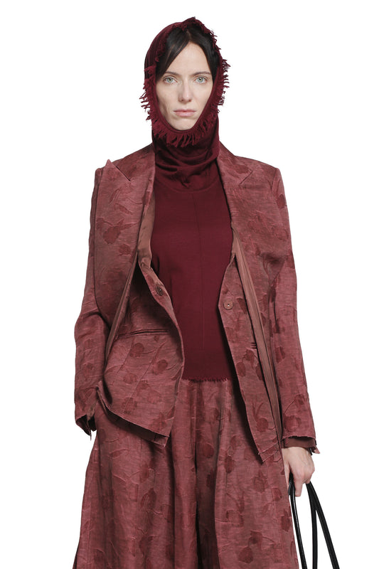 Linen Jacquard Tie Suit