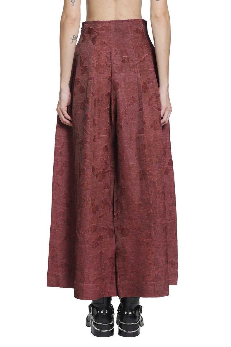 YA YI Floral Jacquard Corset Pants woman
