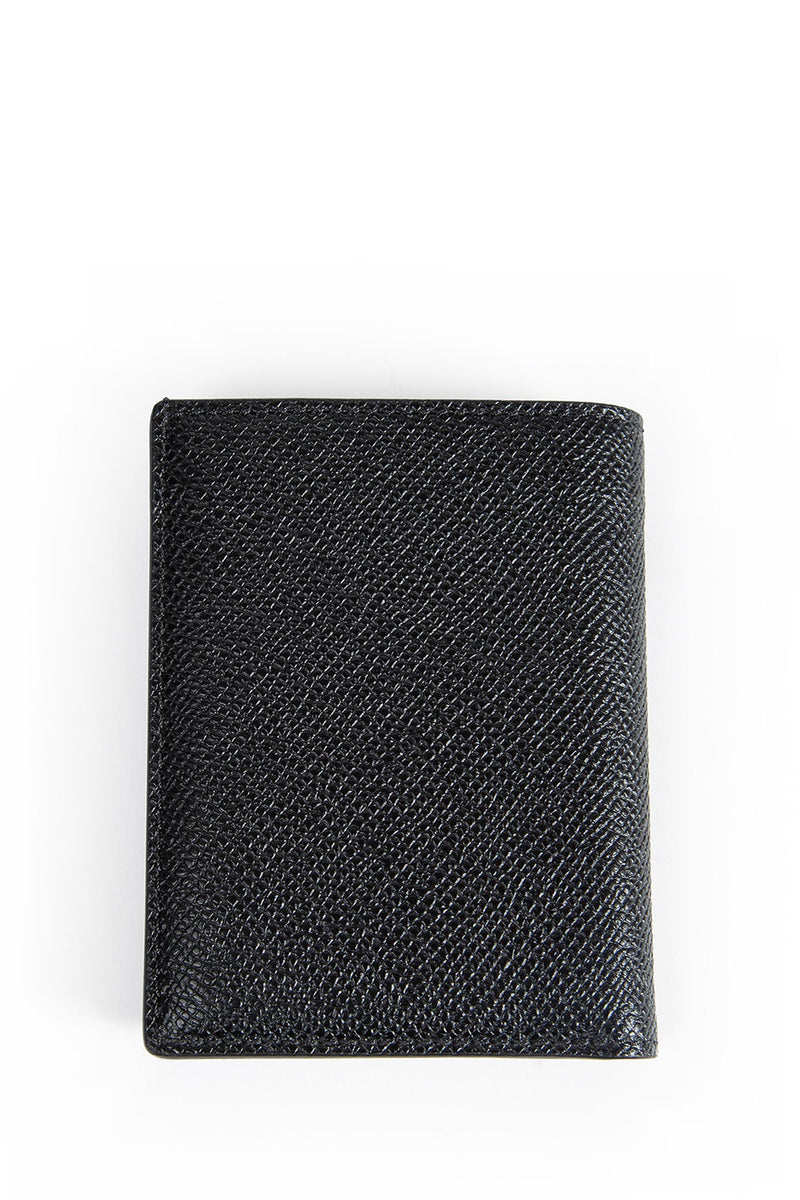 Small Grained Leather Folding Card Holder