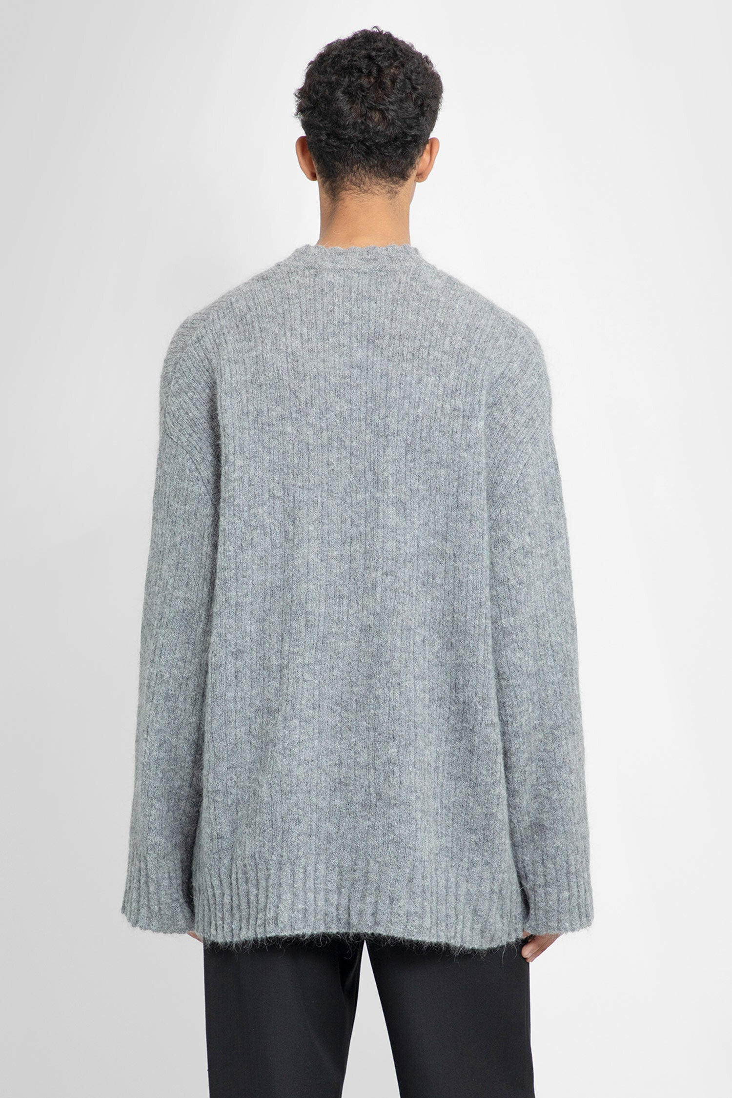 LOUIS GABRIEL NOUCHI MAN GREY KNITWEAR