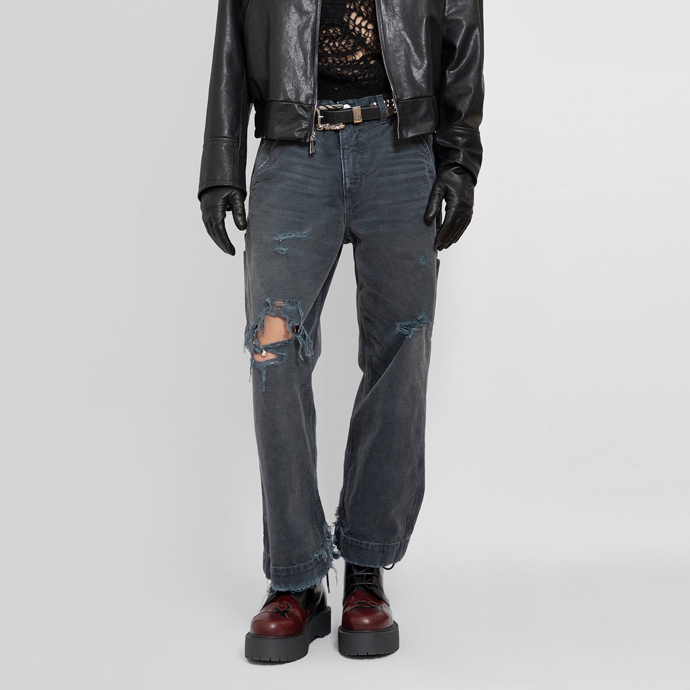 yuunaichikawa ブラックジーンズ black jeans
