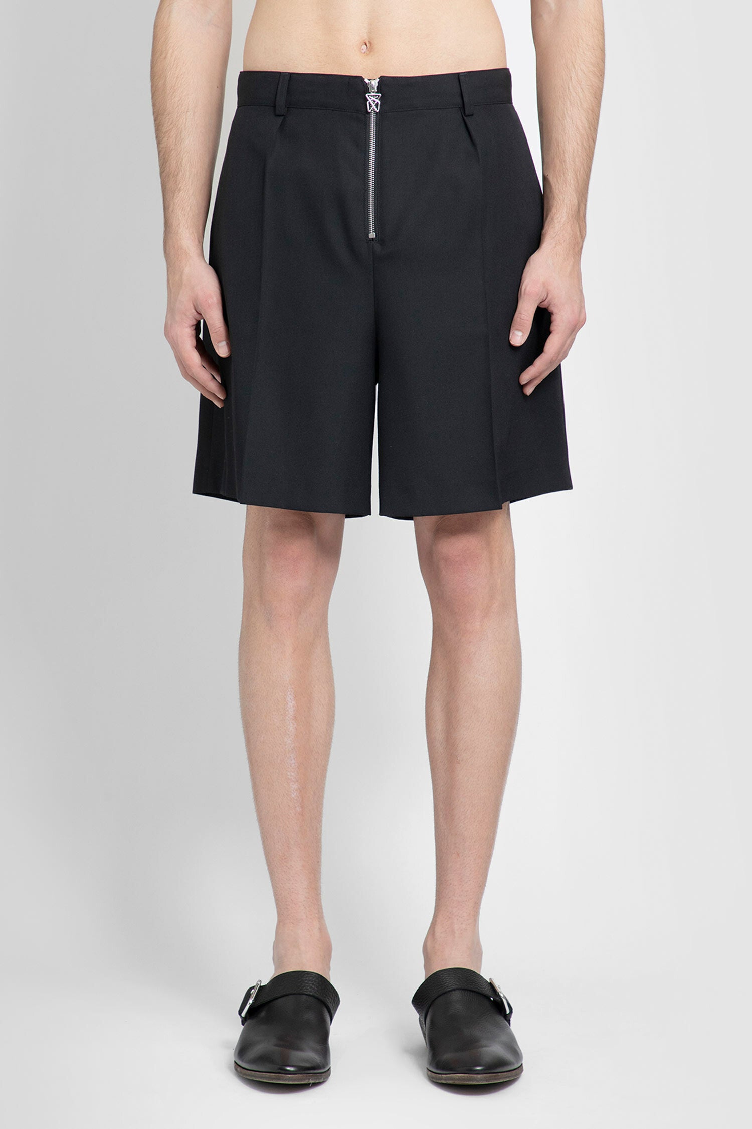 LOUIS GABRIEL NOUCHI MAN BLACK SHORTS & SKIRTS