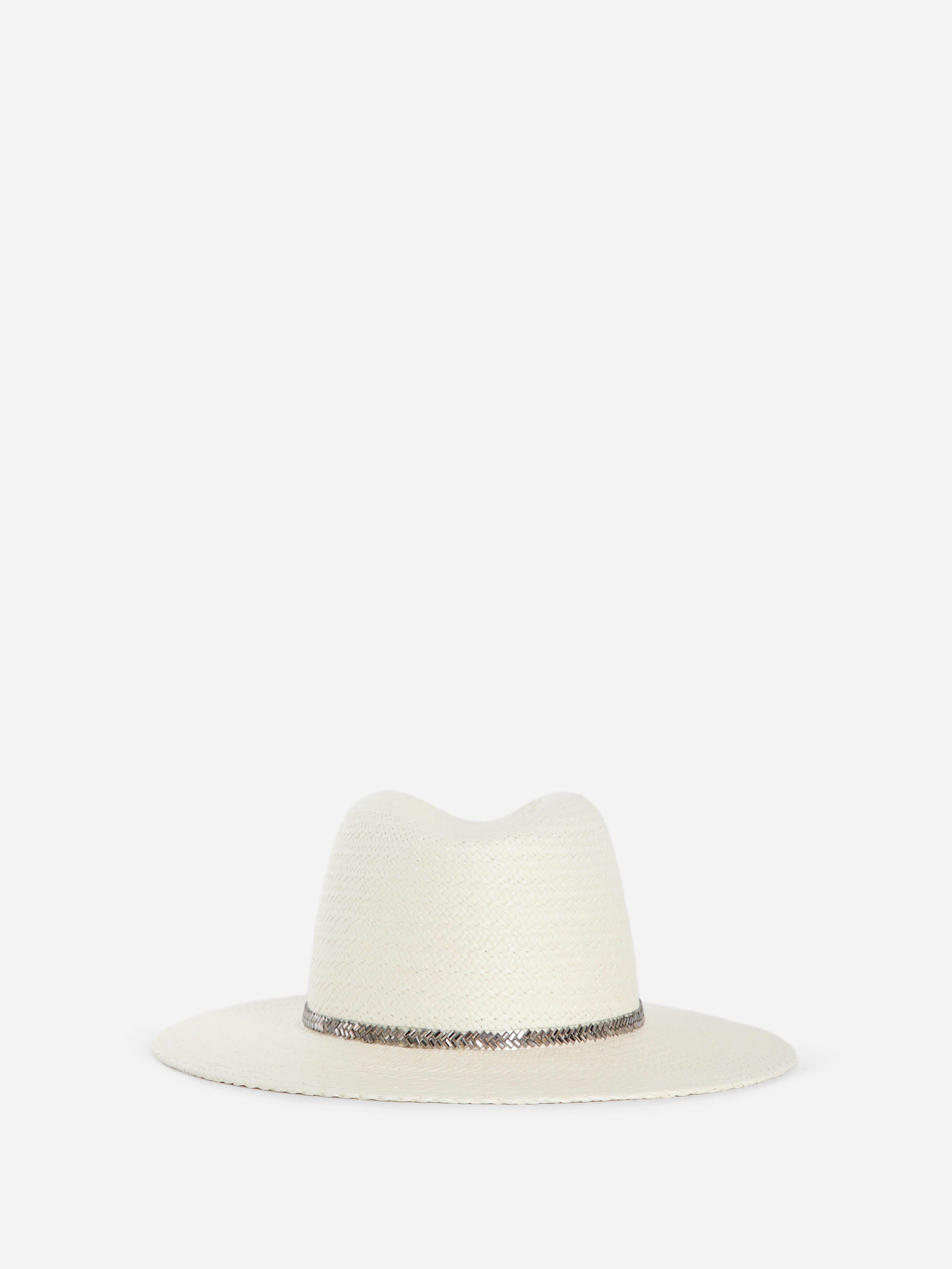 MAISON MICHEL WOMAN OFF-WHITE HATS