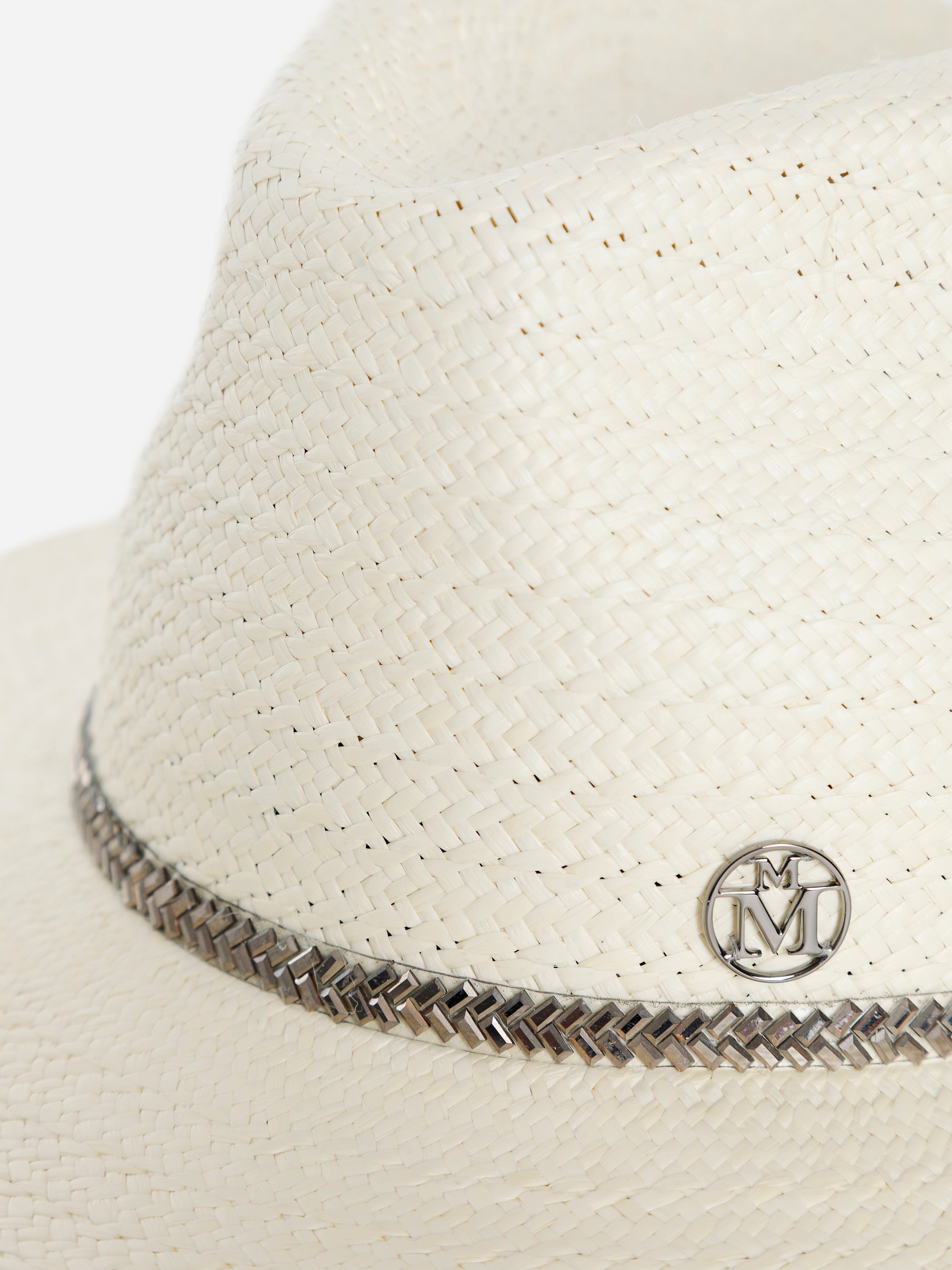 MAISON MICHEL WOMAN OFF-WHITE HATS