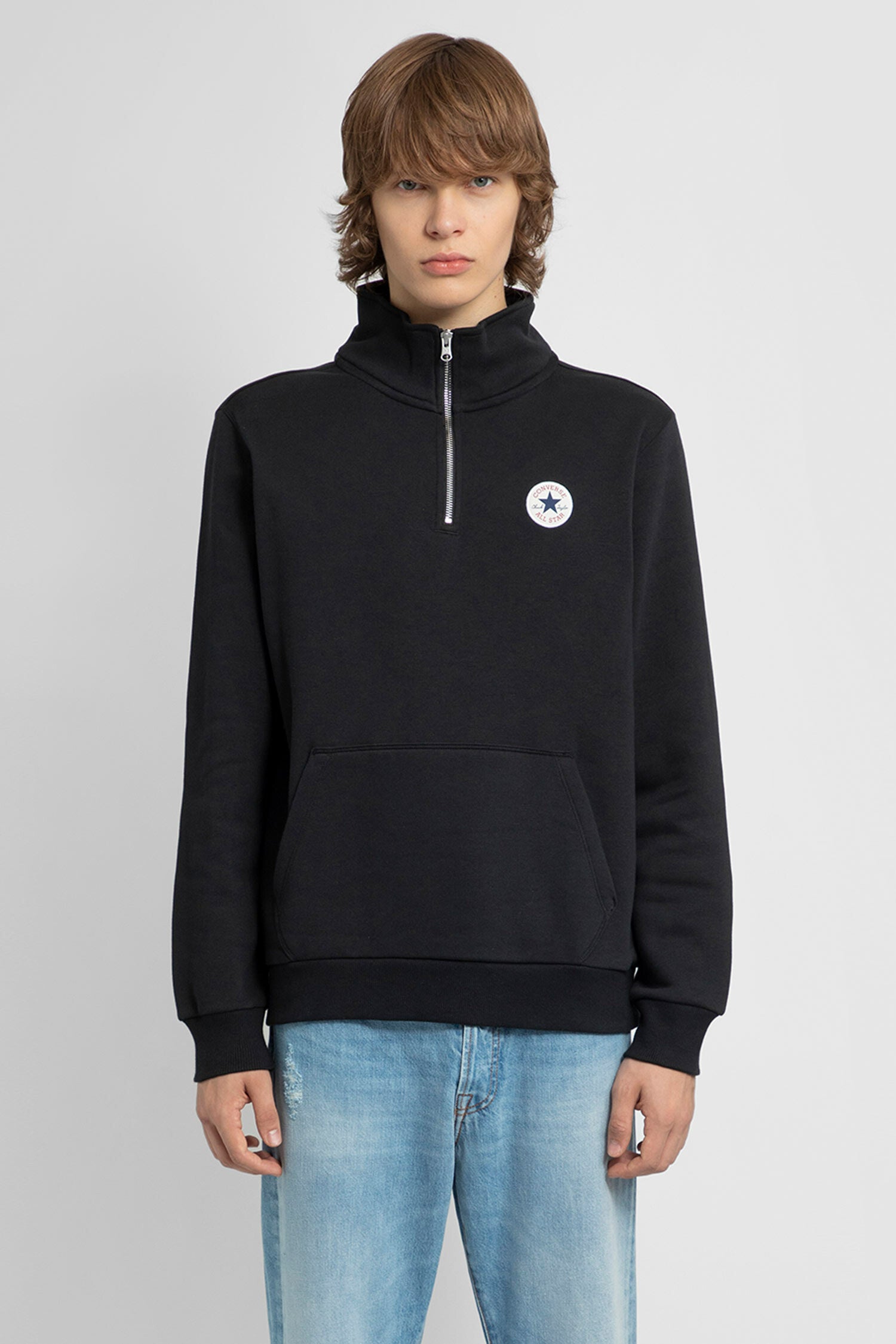 CONVERSE MAN BLACK SWEATSHIRTS