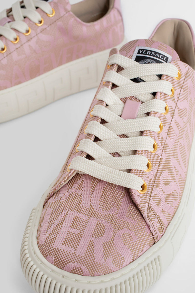 Womens Sneakers | Versace Trigreca Sneakers Pink+White ~ Aniwaya Wood
