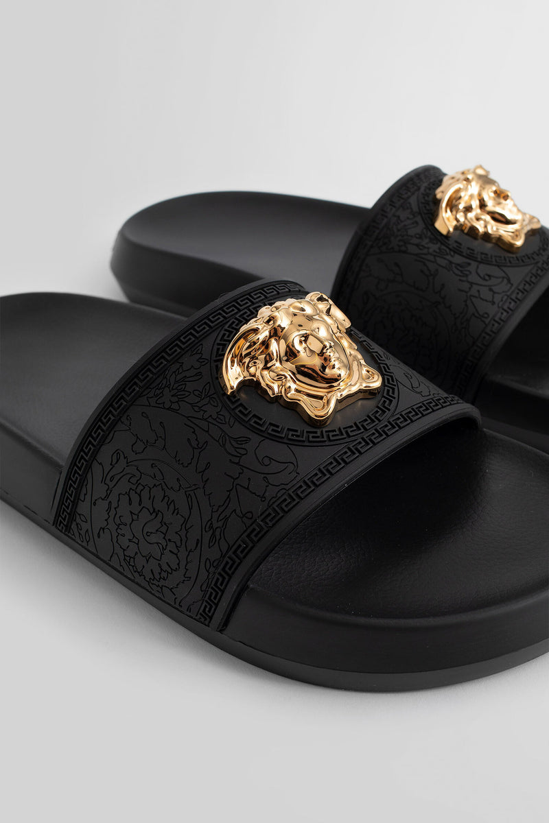 Versace medusa slides store women's