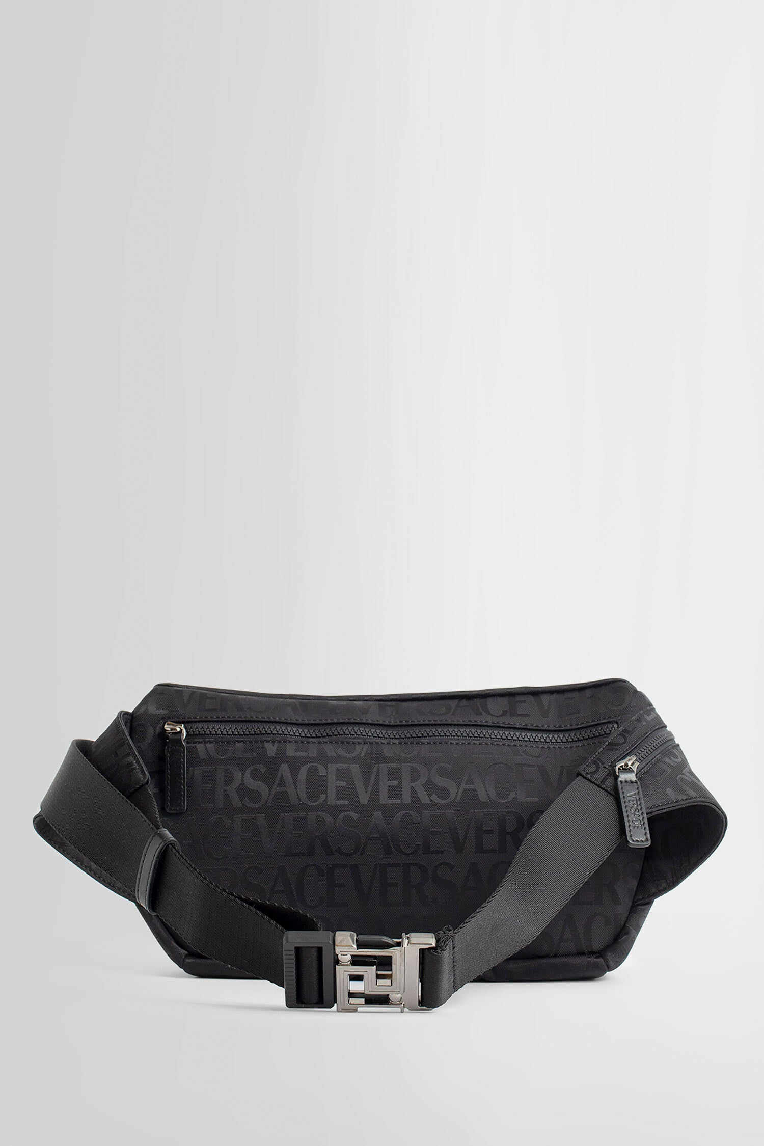 VERSACE MAN BLACK FANNY PACKS