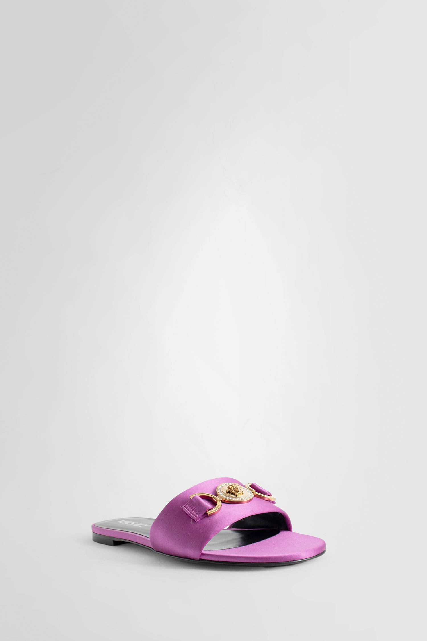 VERSACE WOMAN PURPLE SANDALS & SLIDES