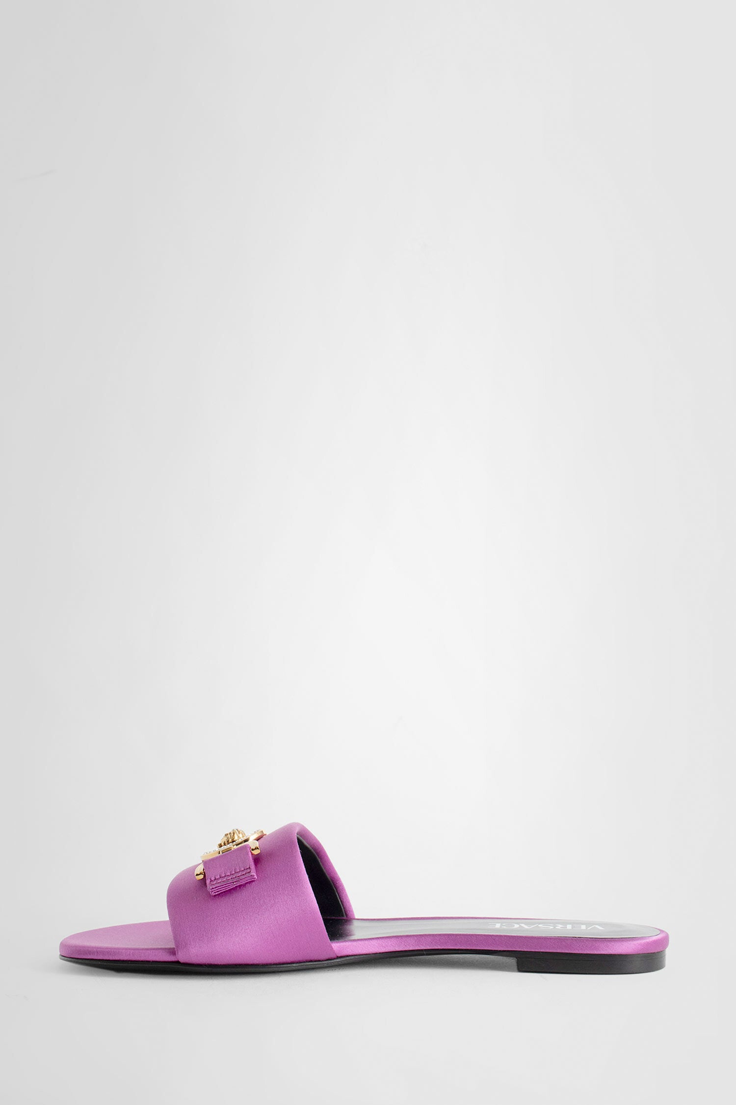 VERSACE WOMAN PURPLE SANDALS & SLIDES