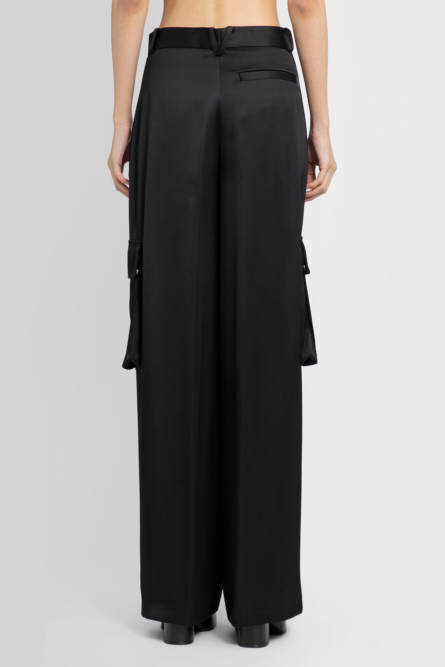 VERSACE WOMAN BLACK TROUSERS