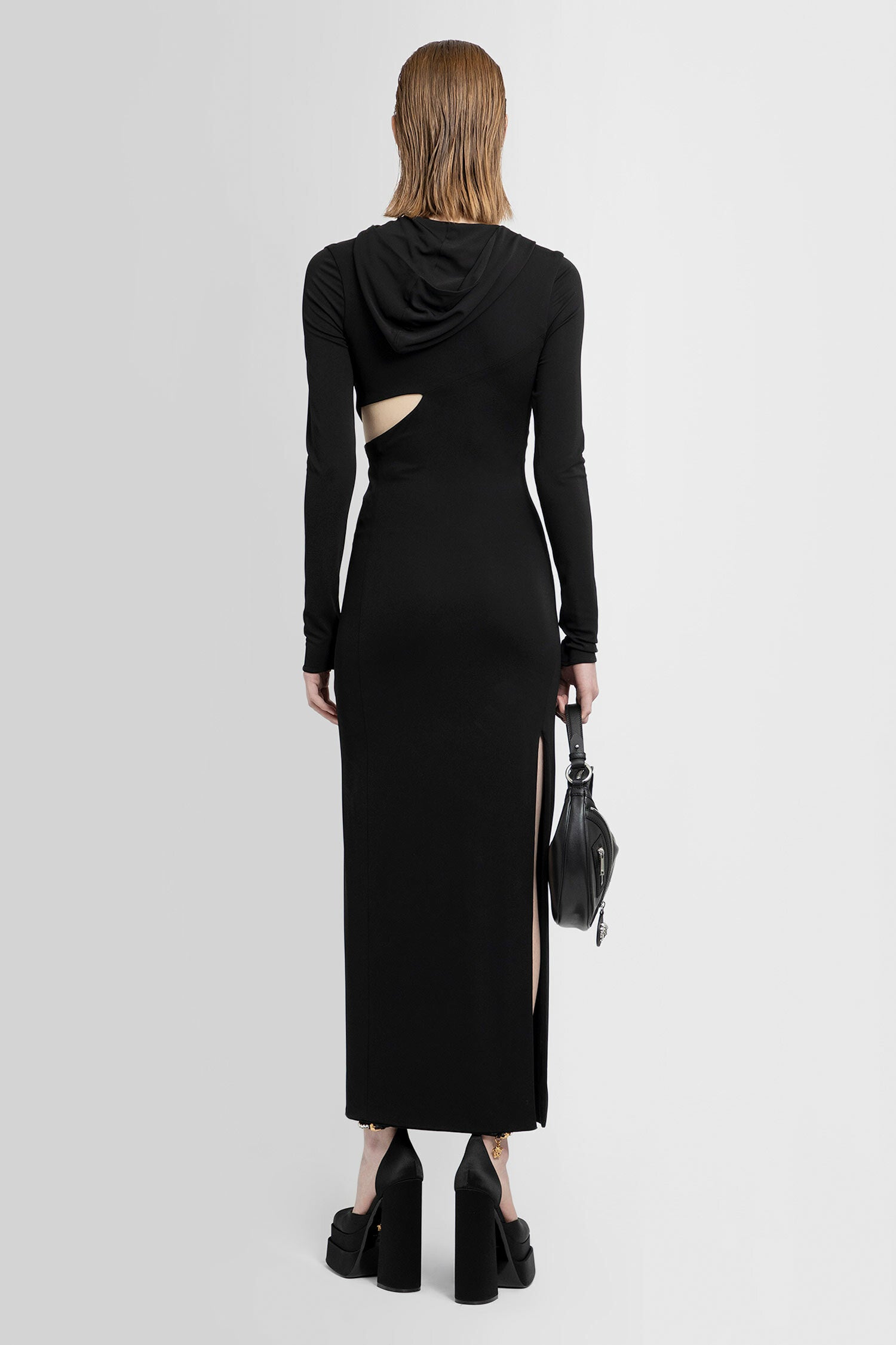 VERSACE WOMAN BLACK DRESSES