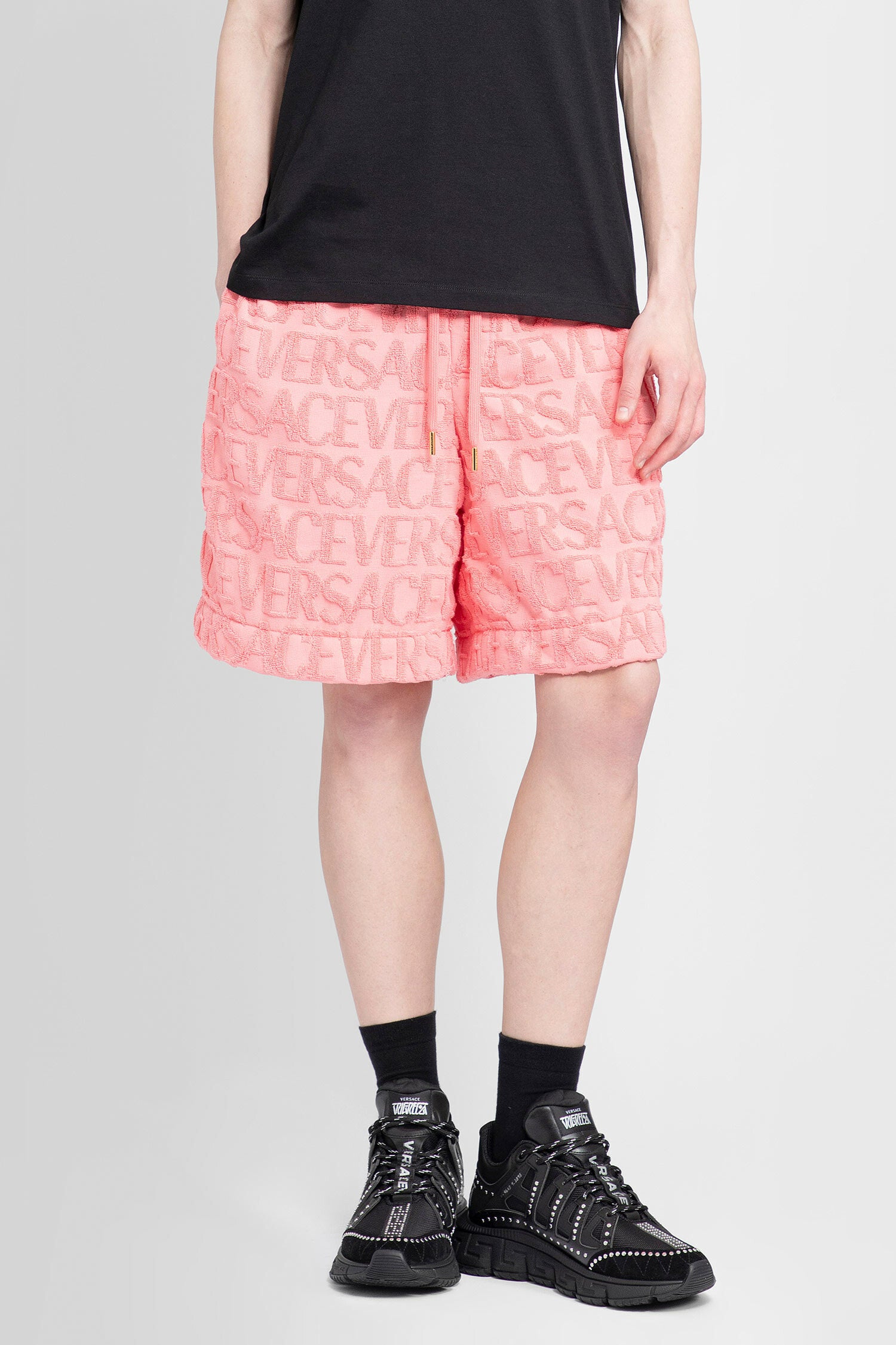 VERSACE MAN PINK SHORTS & SKIRTS