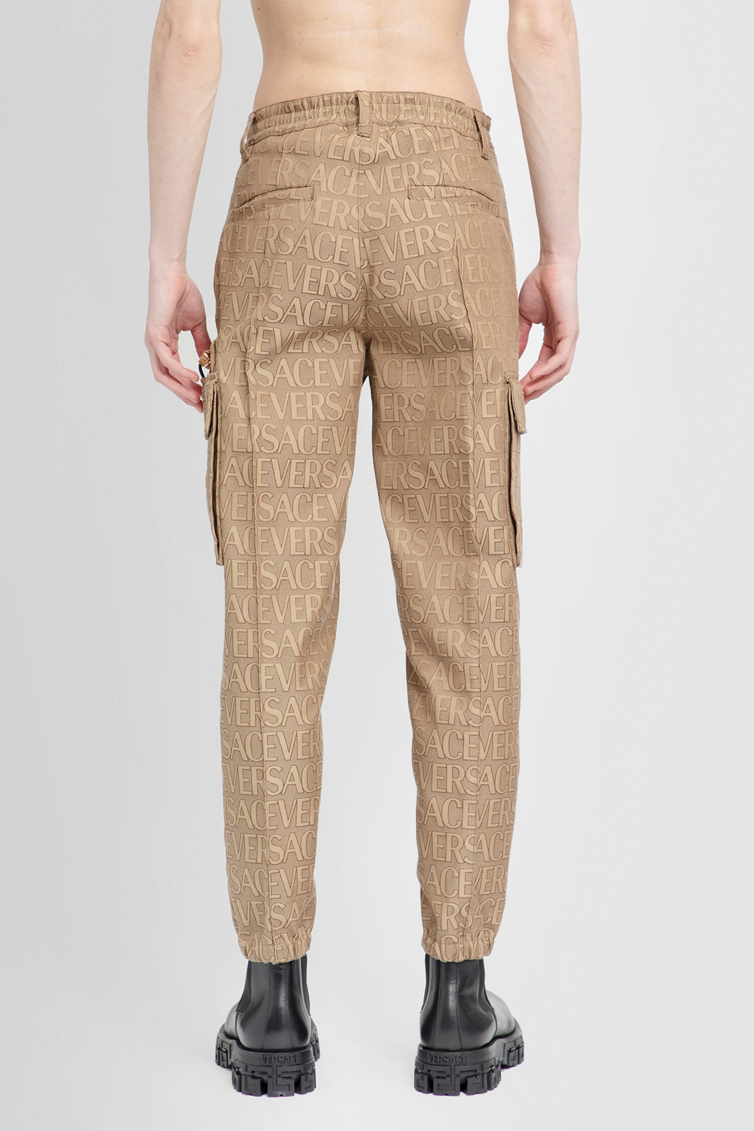 VERSACE MAN BEIGE TROUSERS