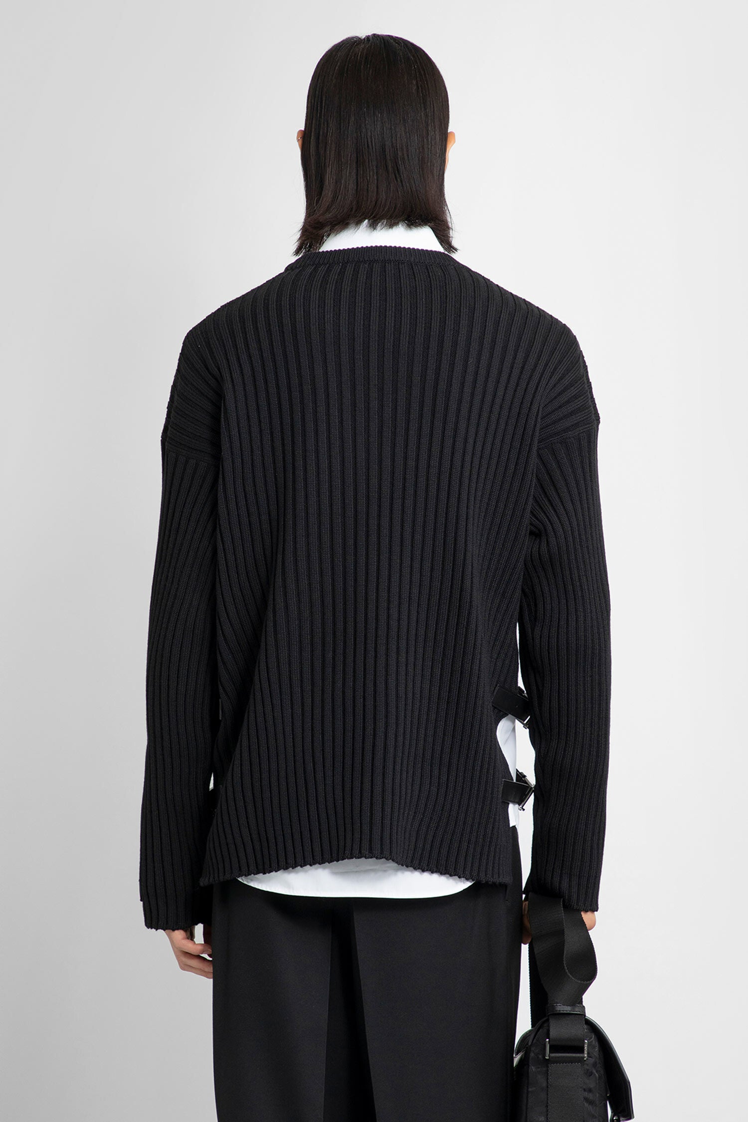 VERSACE MAN BLACK KNITWEAR