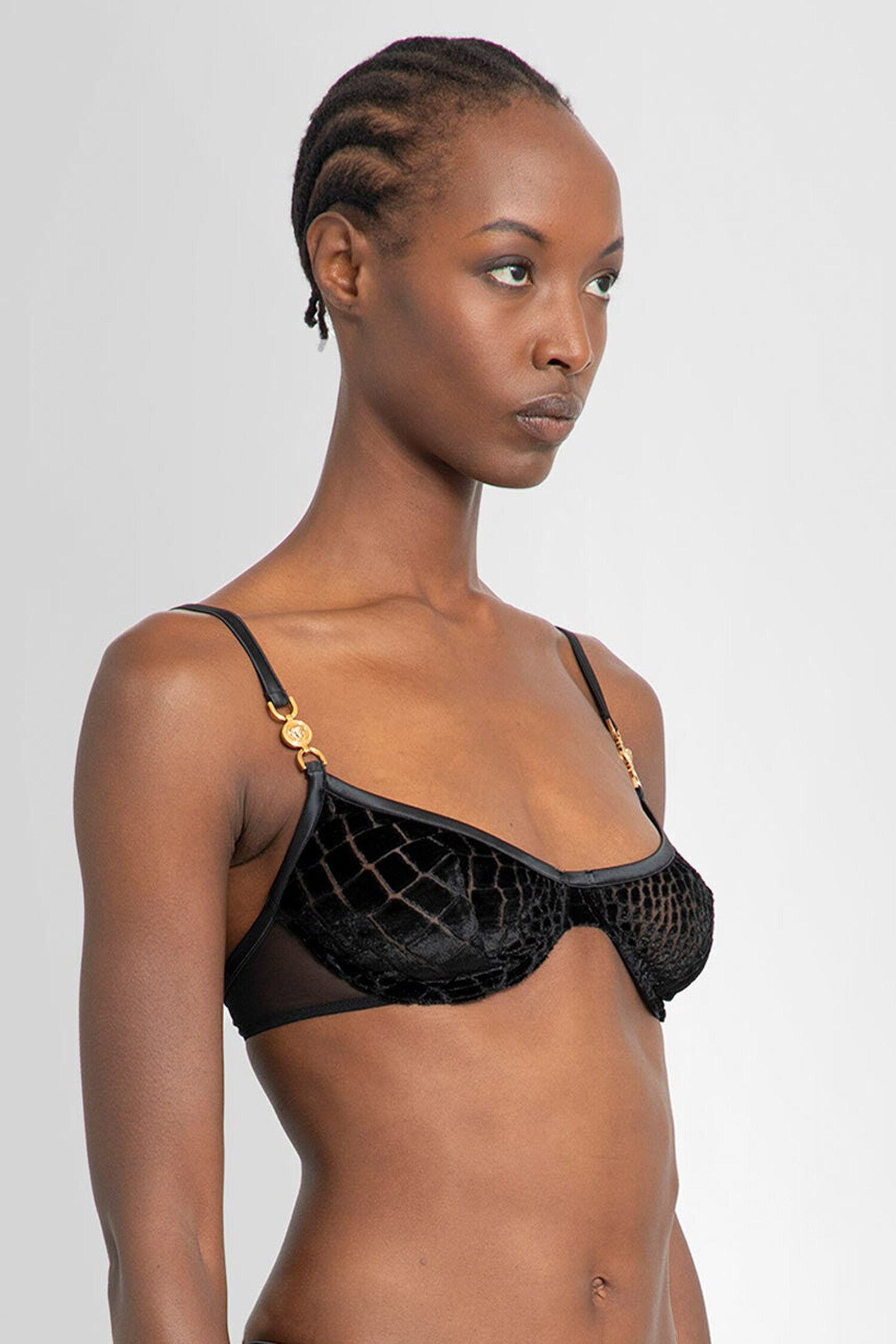 VERSACE WOMAN BLACK LINGERIE