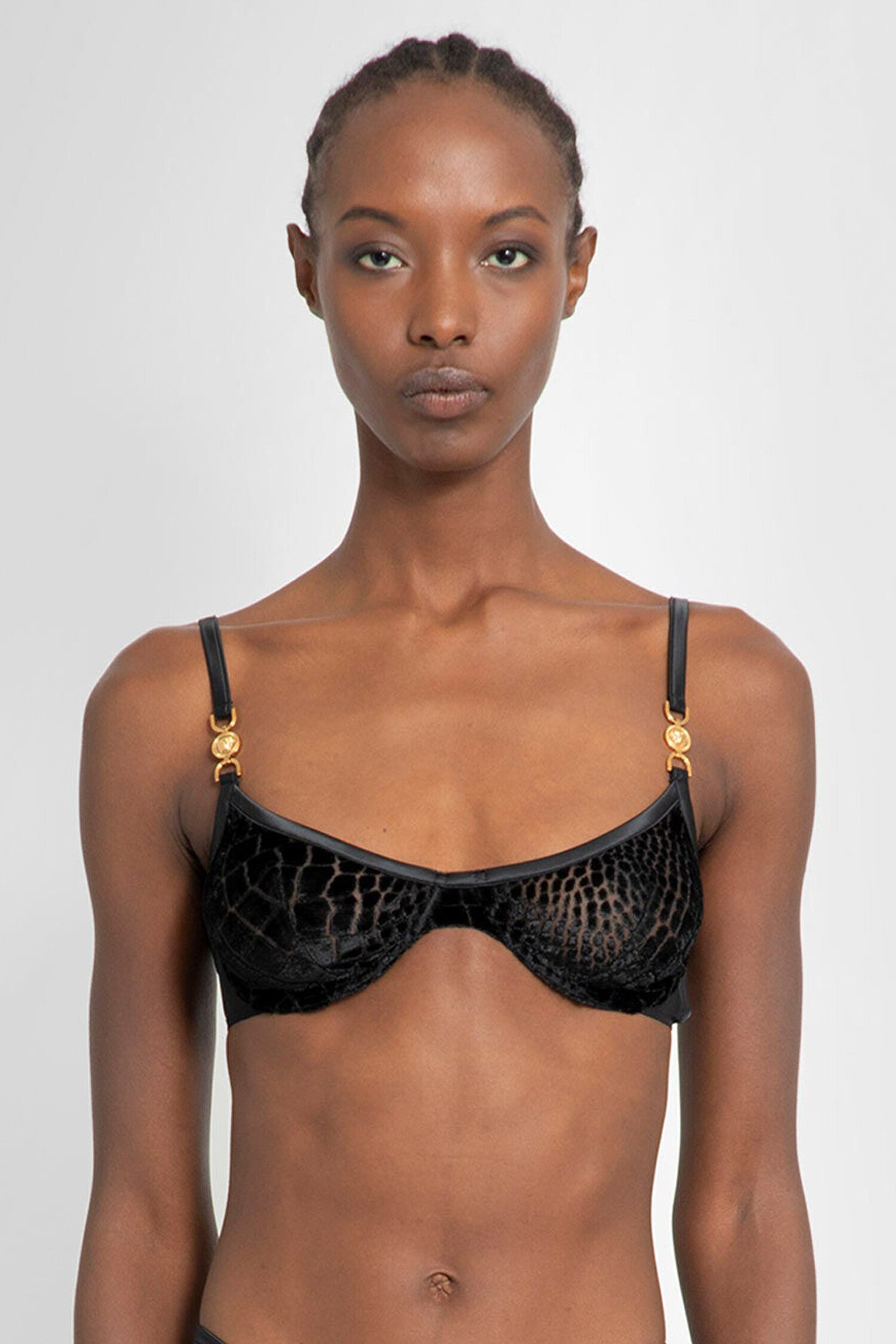 VERSACE WOMAN BLACK LINGERIE