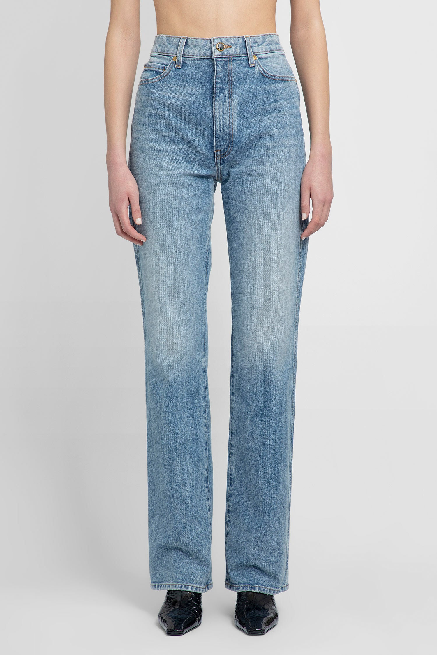 KHAITE WOMAN BLUE JEANS