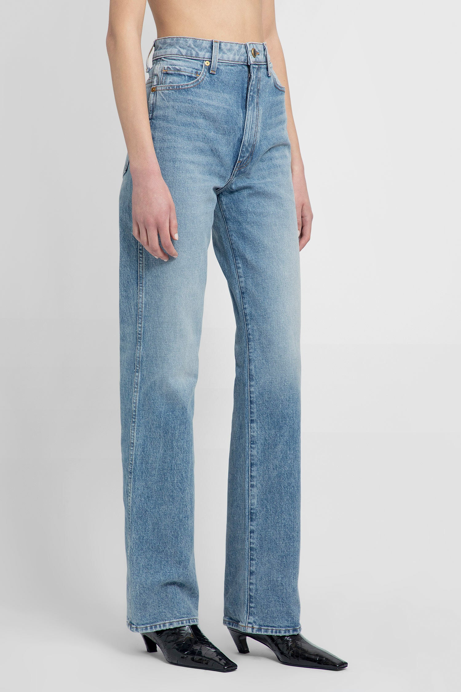 KHAITE WOMAN BLUE JEANS