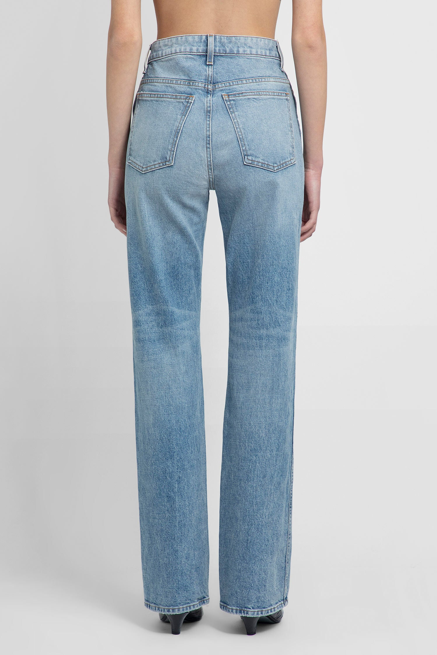 KHAITE WOMAN BLUE JEANS