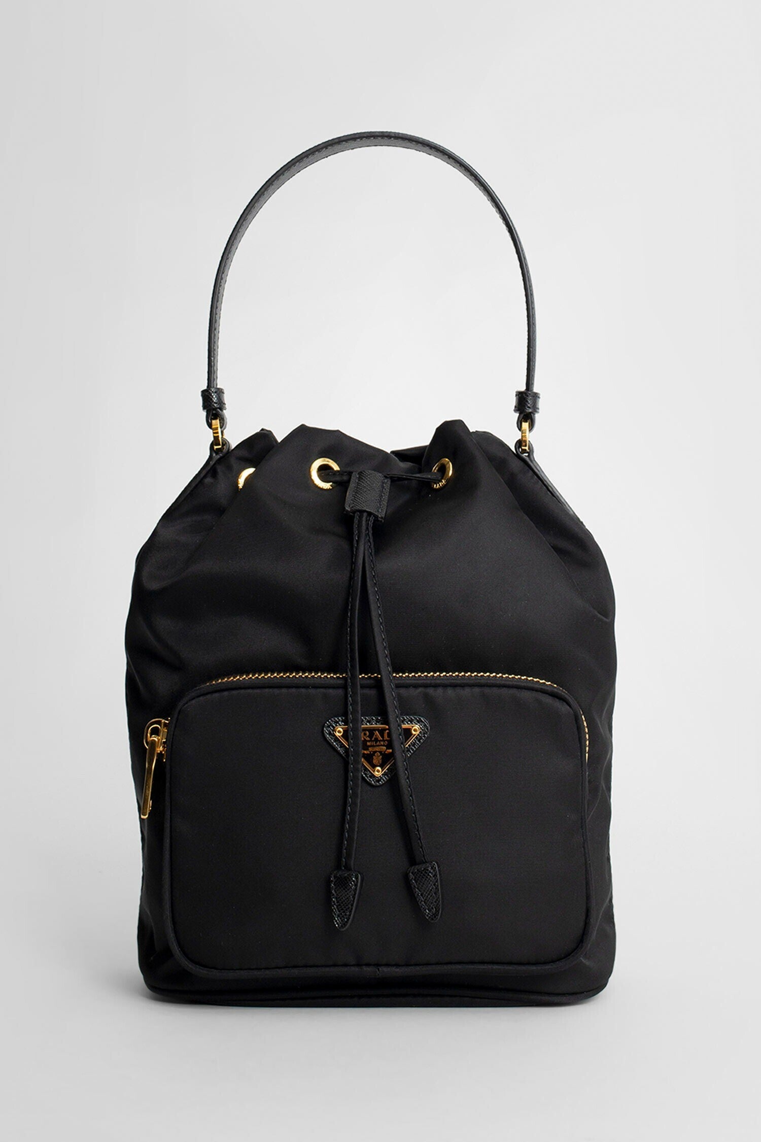 PRADA WOMAN BLACK TOP HANDLE BAGS