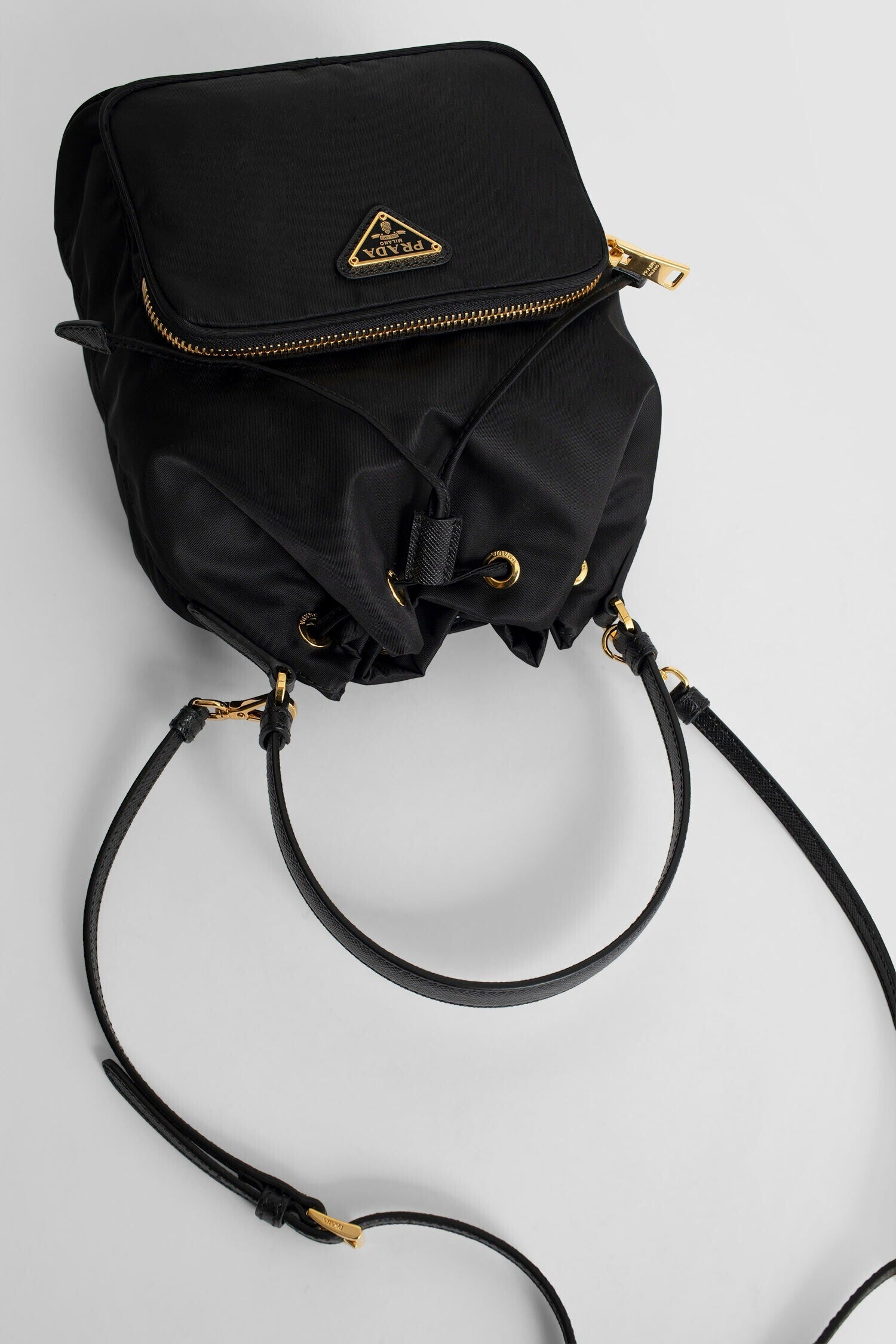 PRADA WOMAN BLACK TOP HANDLE BAGS