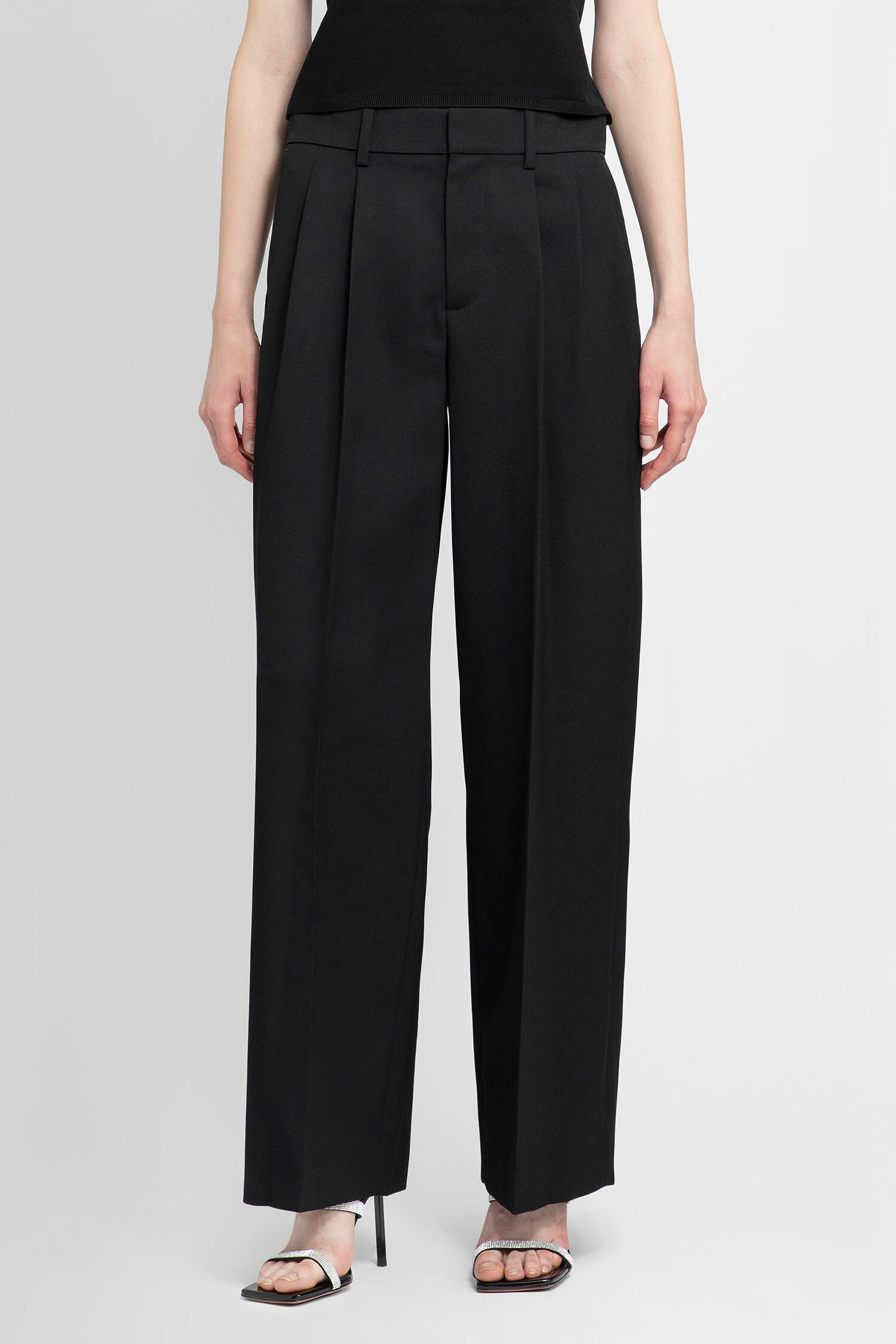 ALEXANDER WANG WOMAN BLACK TROUSERS