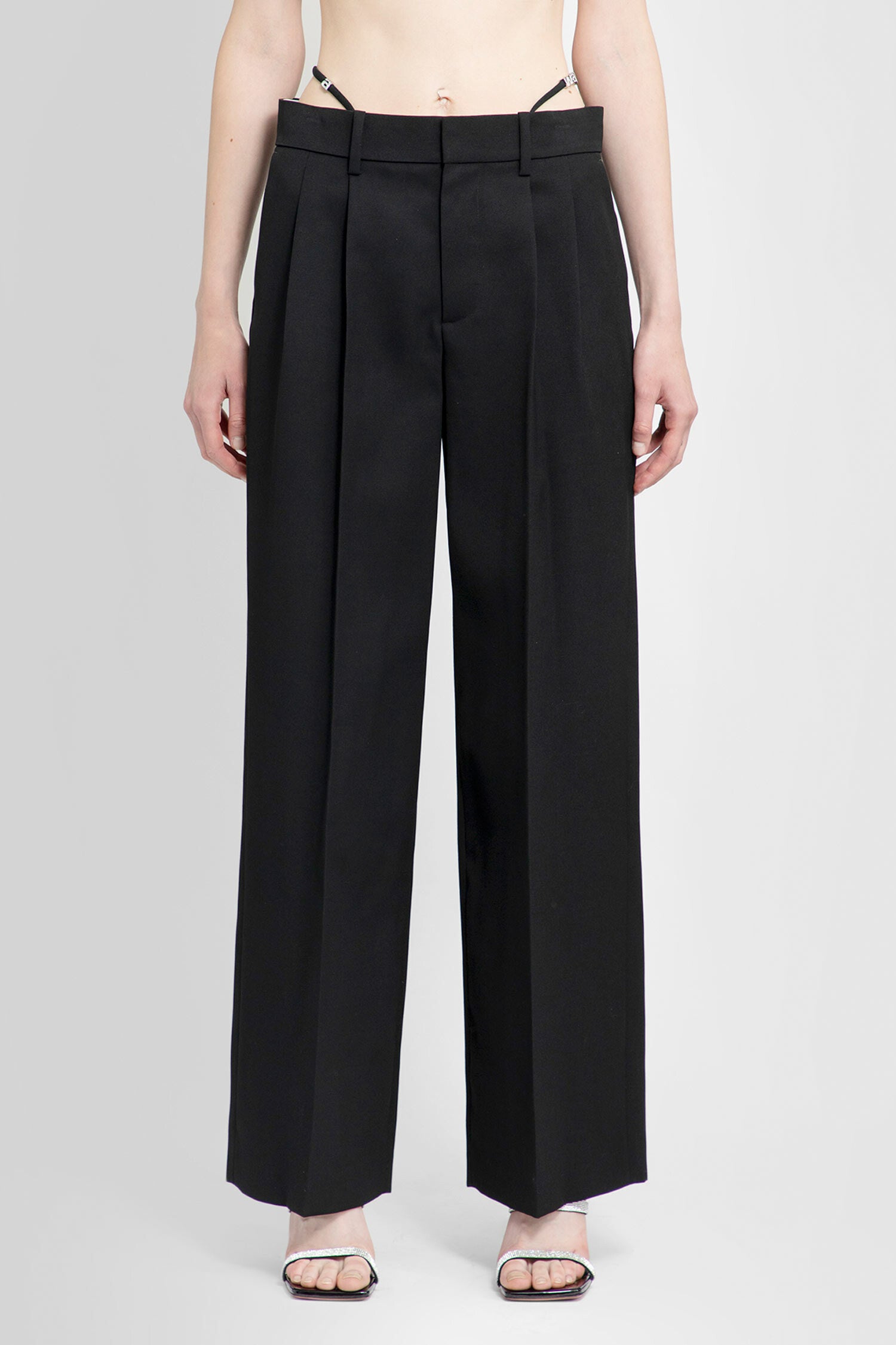 ALEXANDER WANG WOMAN BLACK TROUSERS