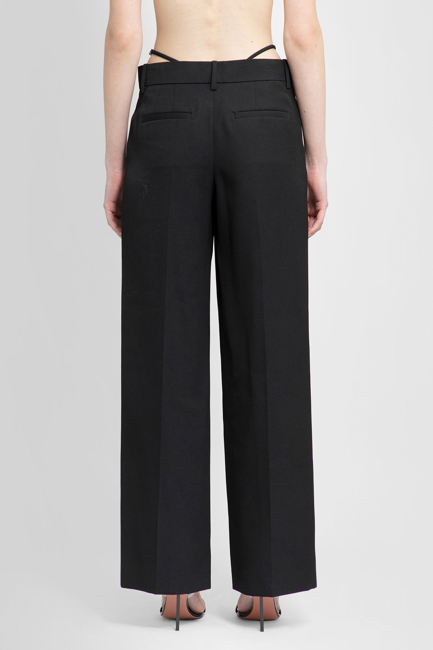 ALEXANDER WANG WOMAN BLACK TROUSERS