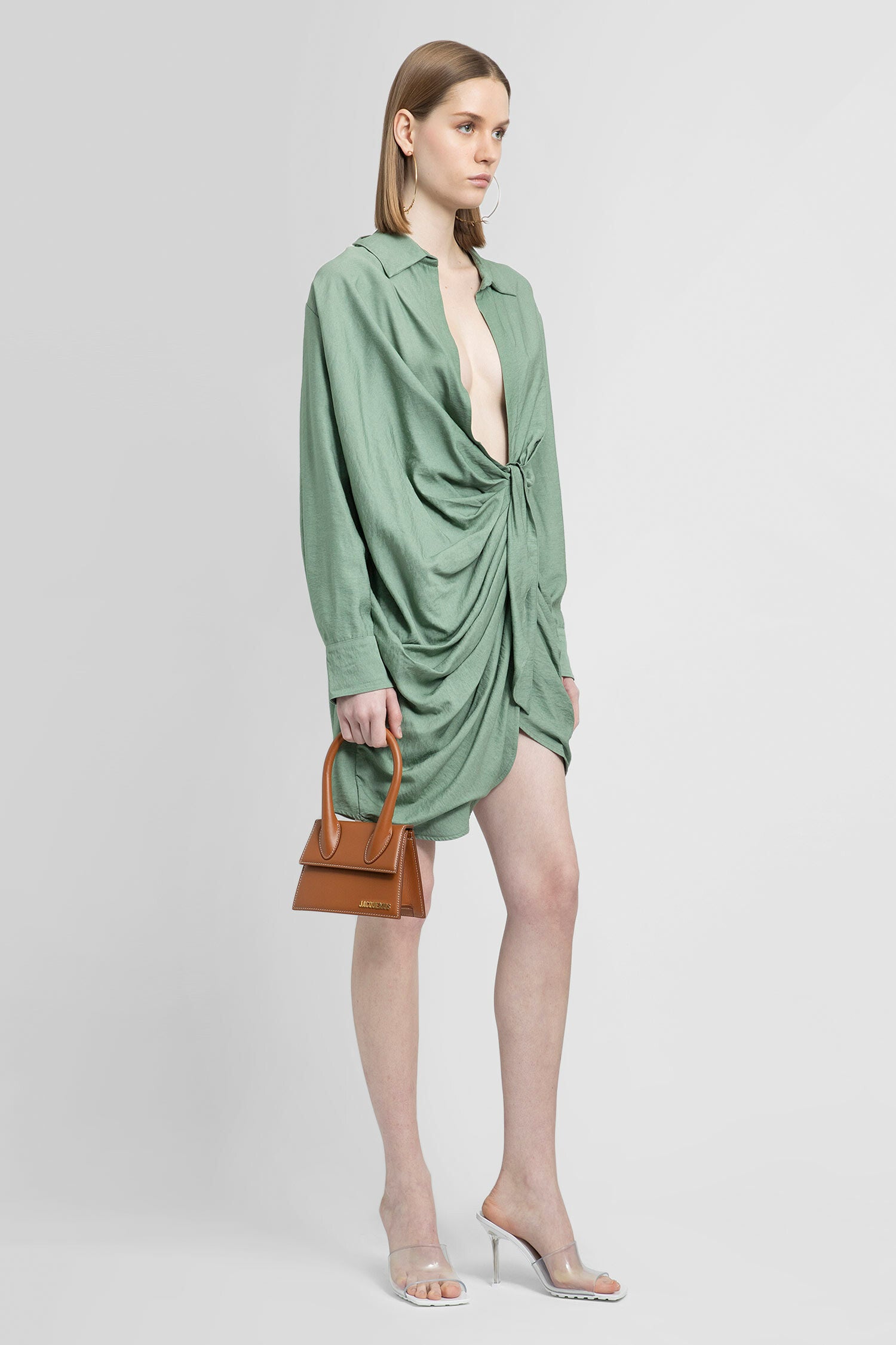 JACQUEMUS WOMAN GREEN DRESSES