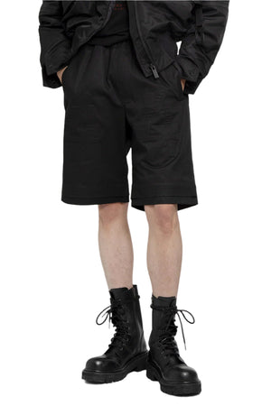 44 LABEL GROUP MAN BLACK SHORTS - Antonioli.eu