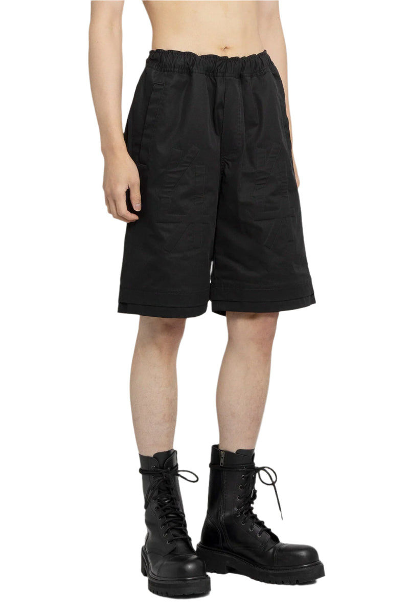 44 LABEL GROUP MAN BLACK SHORTS - Antonioli.eu