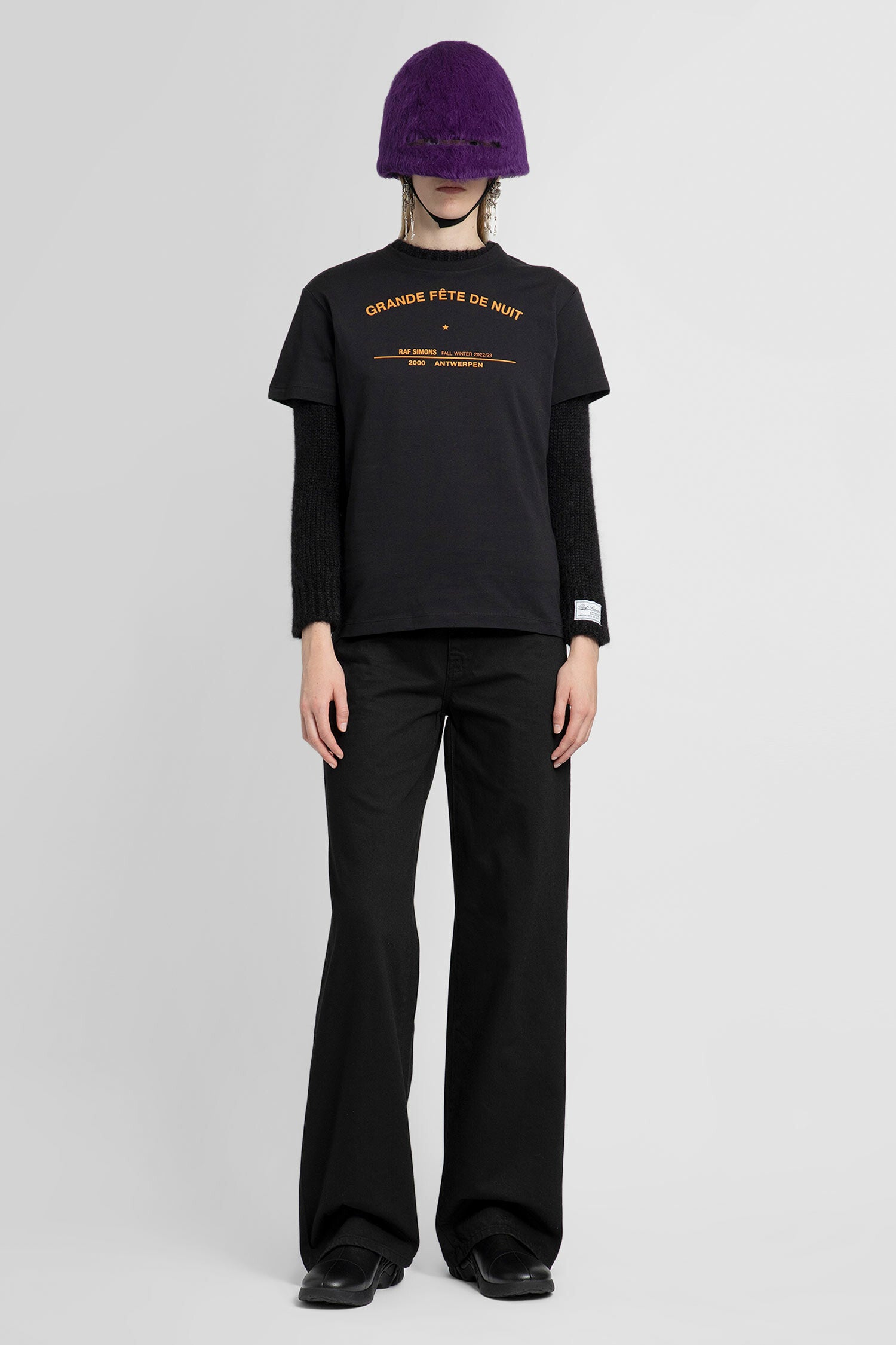 RAF SIMONS WOMAN BLACK T-SHIRTS - RAF SIMONS - T-SHIRTS | Antonioli