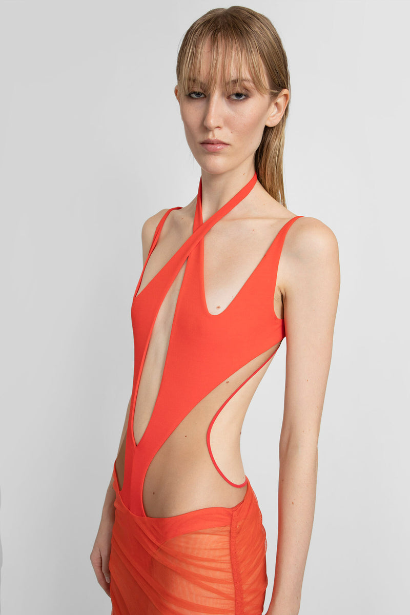 MUGLER WOMAN RED DRESSES - MUGLER - DRESSES | Antonioli