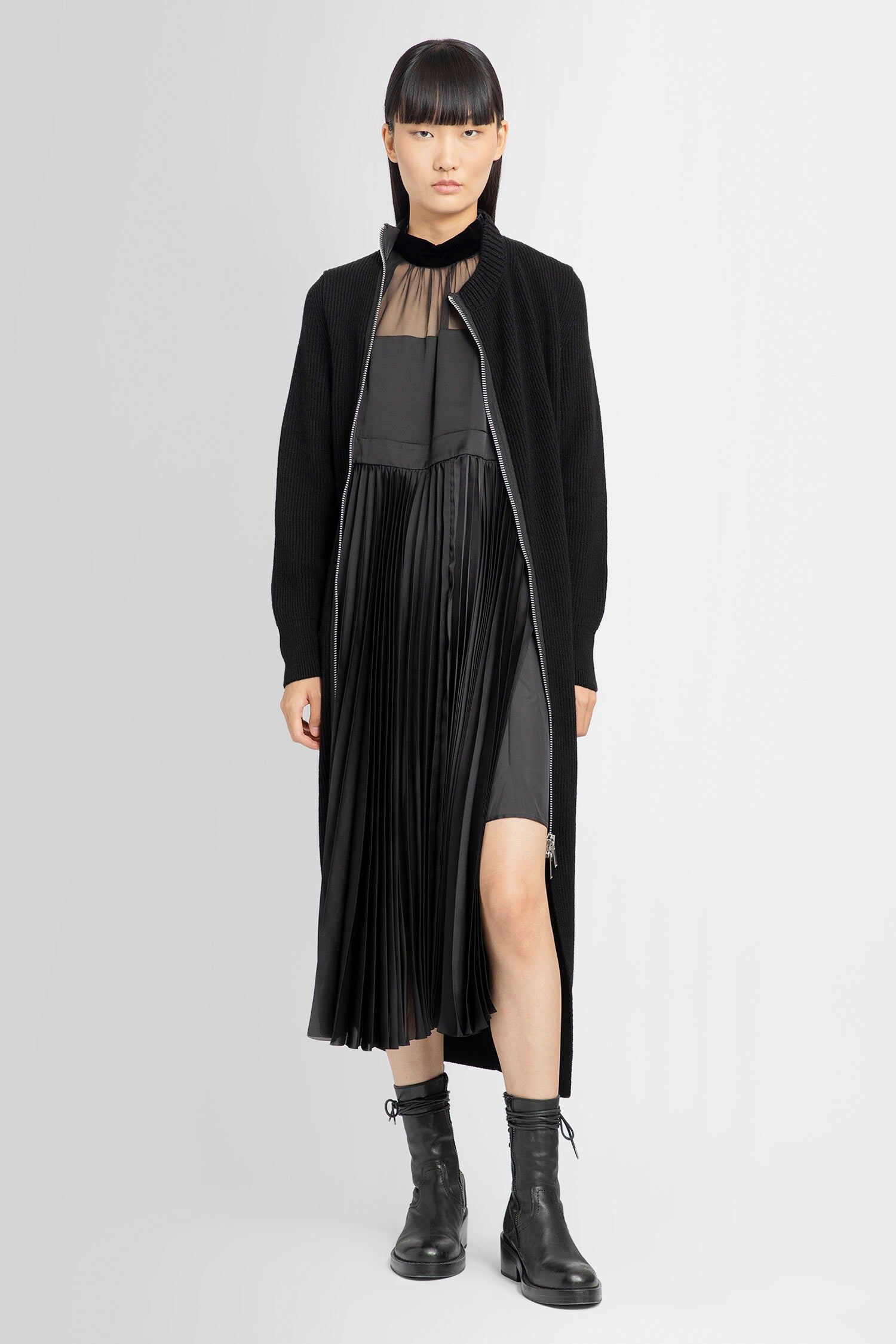 SACAI WOMAN BLACK DRESSES