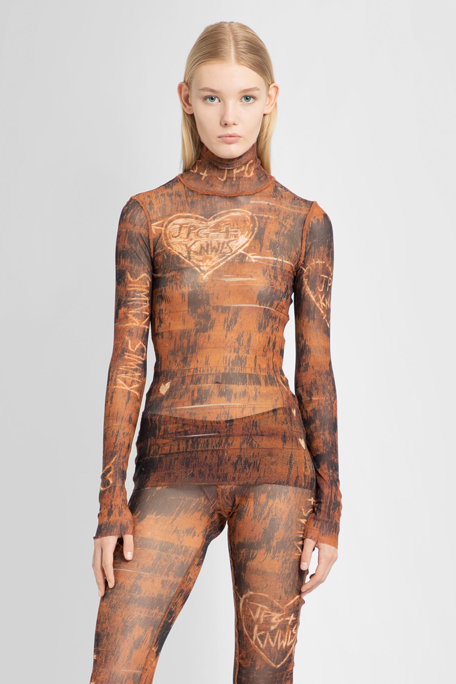 JEAN PAUL GAULTIER WOMAN BROWN TOPS