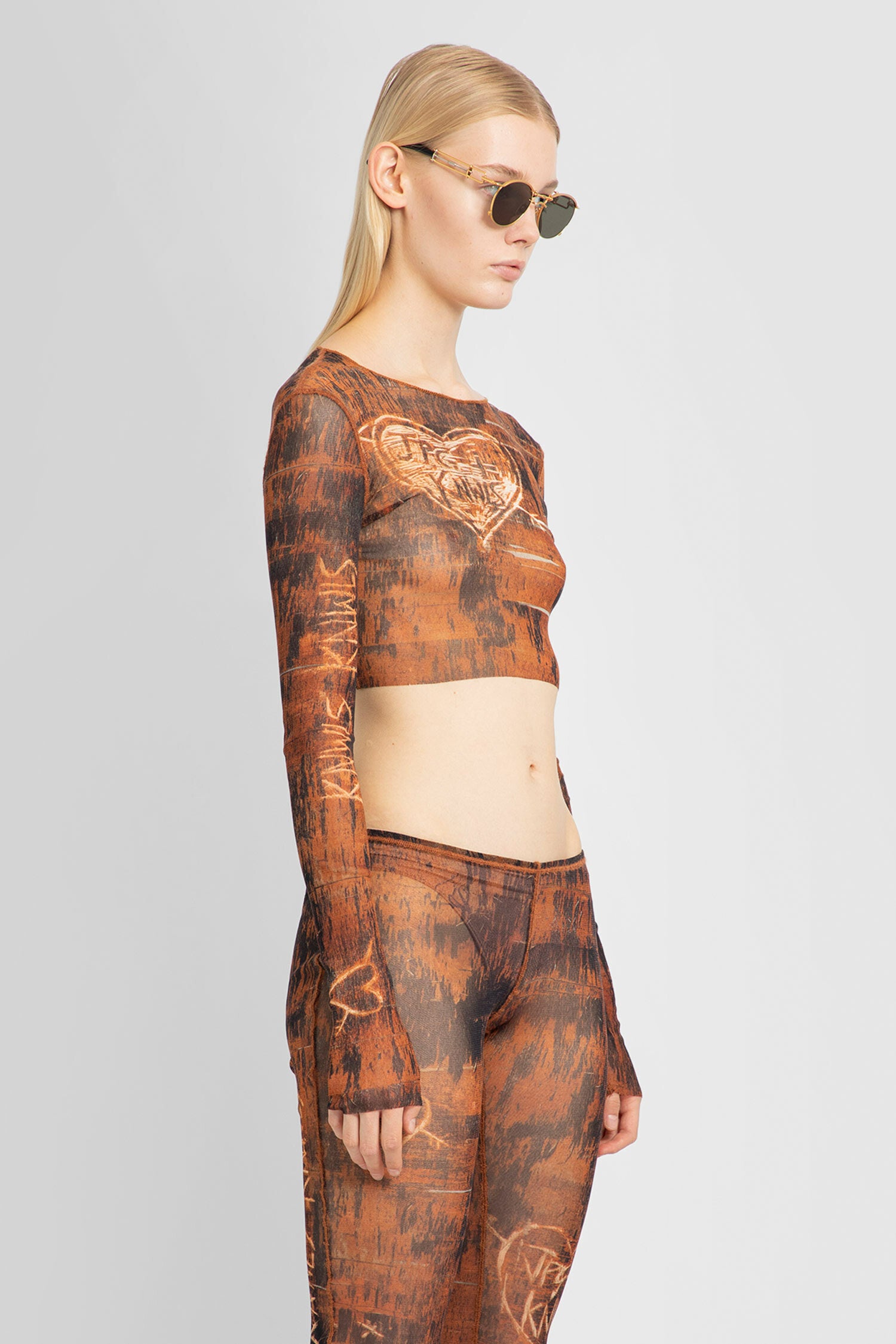 JEAN PAUL GAULTIER WOMAN BROWN TOPS