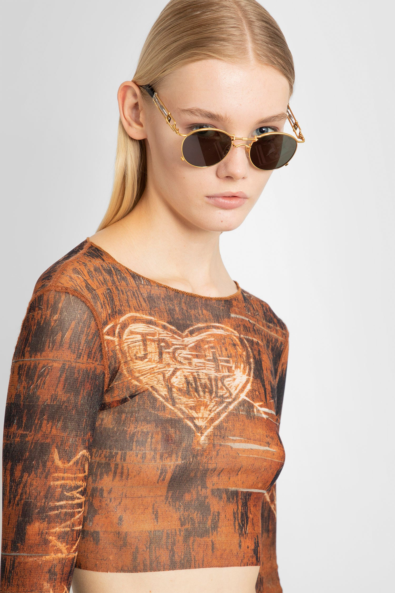 JEAN PAUL GAULTIER WOMAN BROWN TOPS