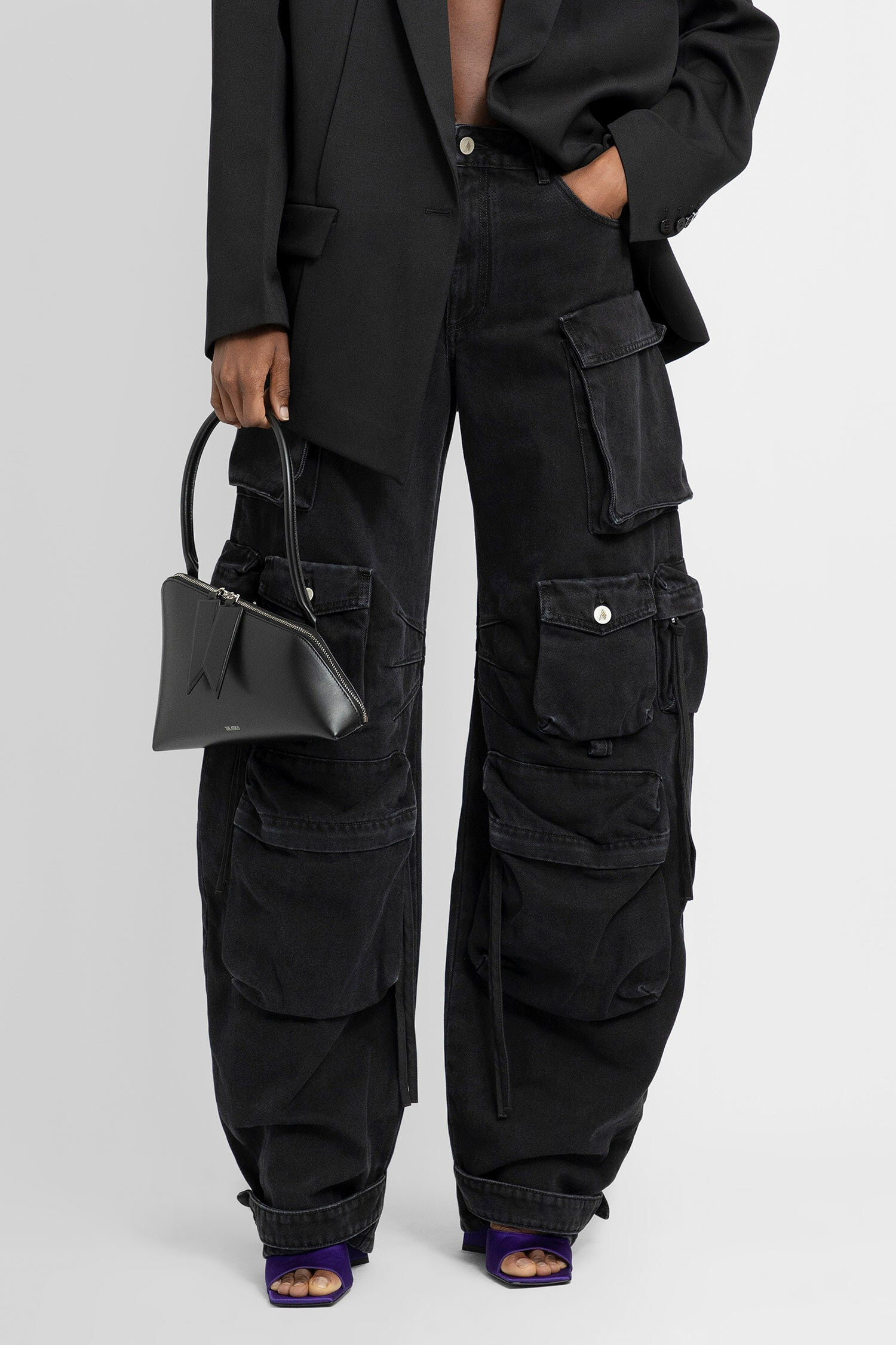 THE ATTICO WOMAN BLACK TROUSERS